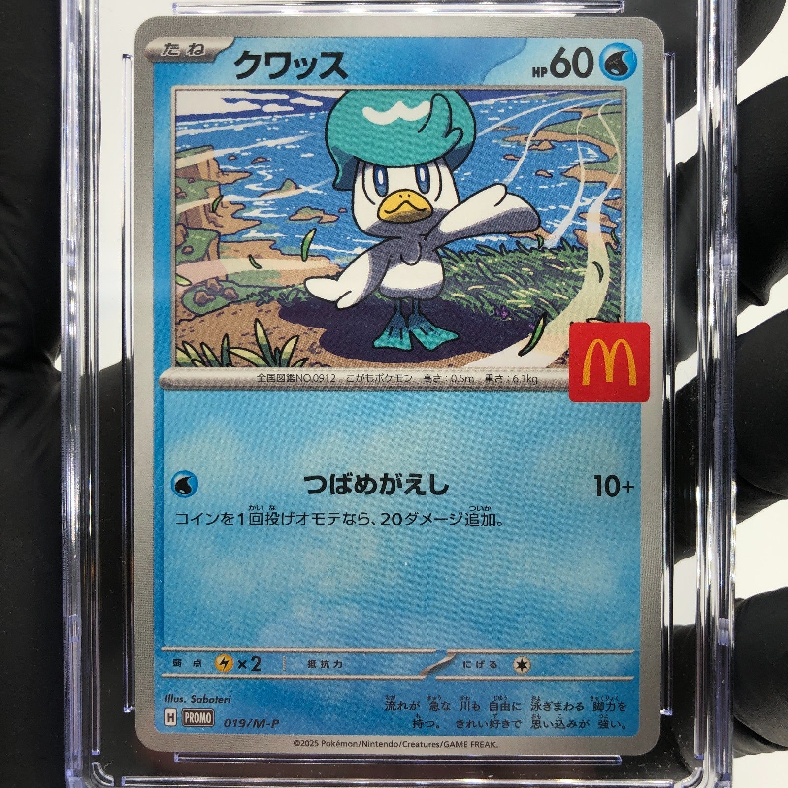 CGC 10 Pokemon Card Quaxly 019/M-P McDonalds Promo Japanese Karte [10]