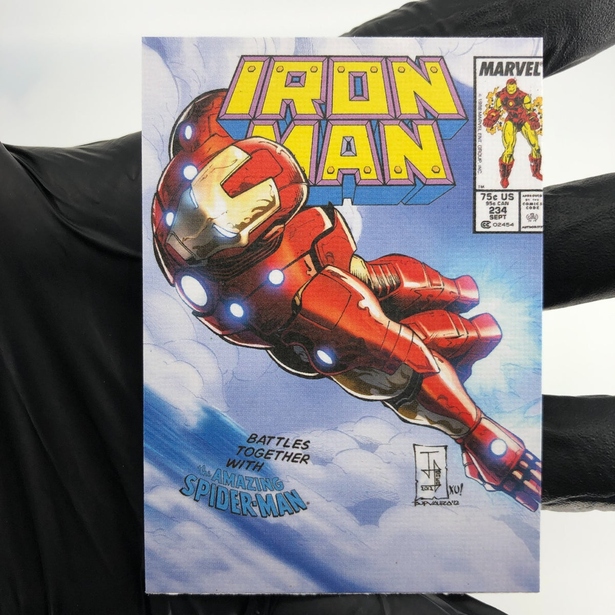 Marvel Card Iron Man 78 Canvas Comic Covers Upper Deck Renditions [NM]