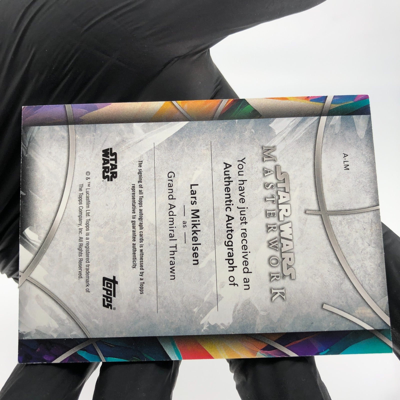 2024 Topps Masterworks Star Wars Grand Admiral Signed Mikkelsen Holo [NM]