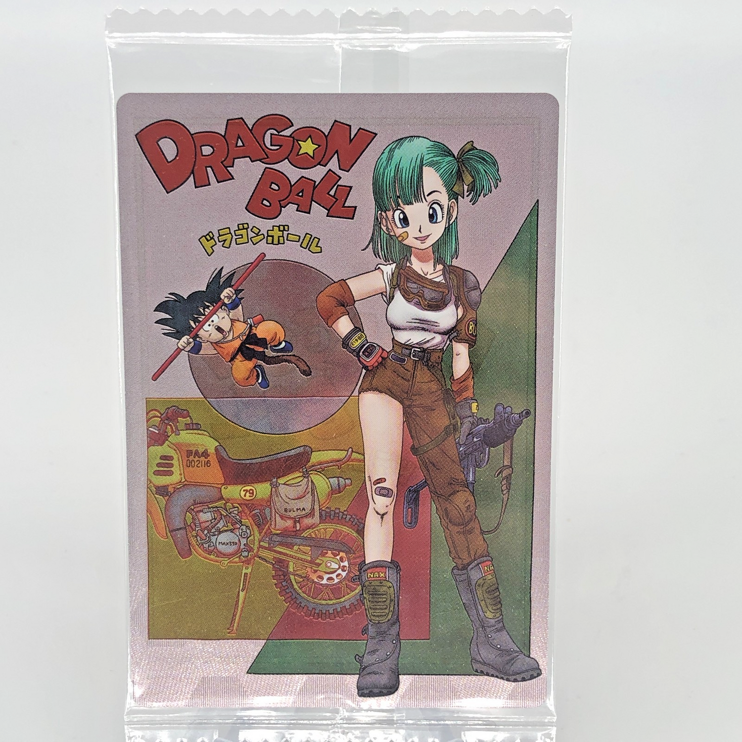 Dragonball Son Goku Bulma 4-28 CR Itajaga Wafer Card DBS Holo japanese [Sealed]