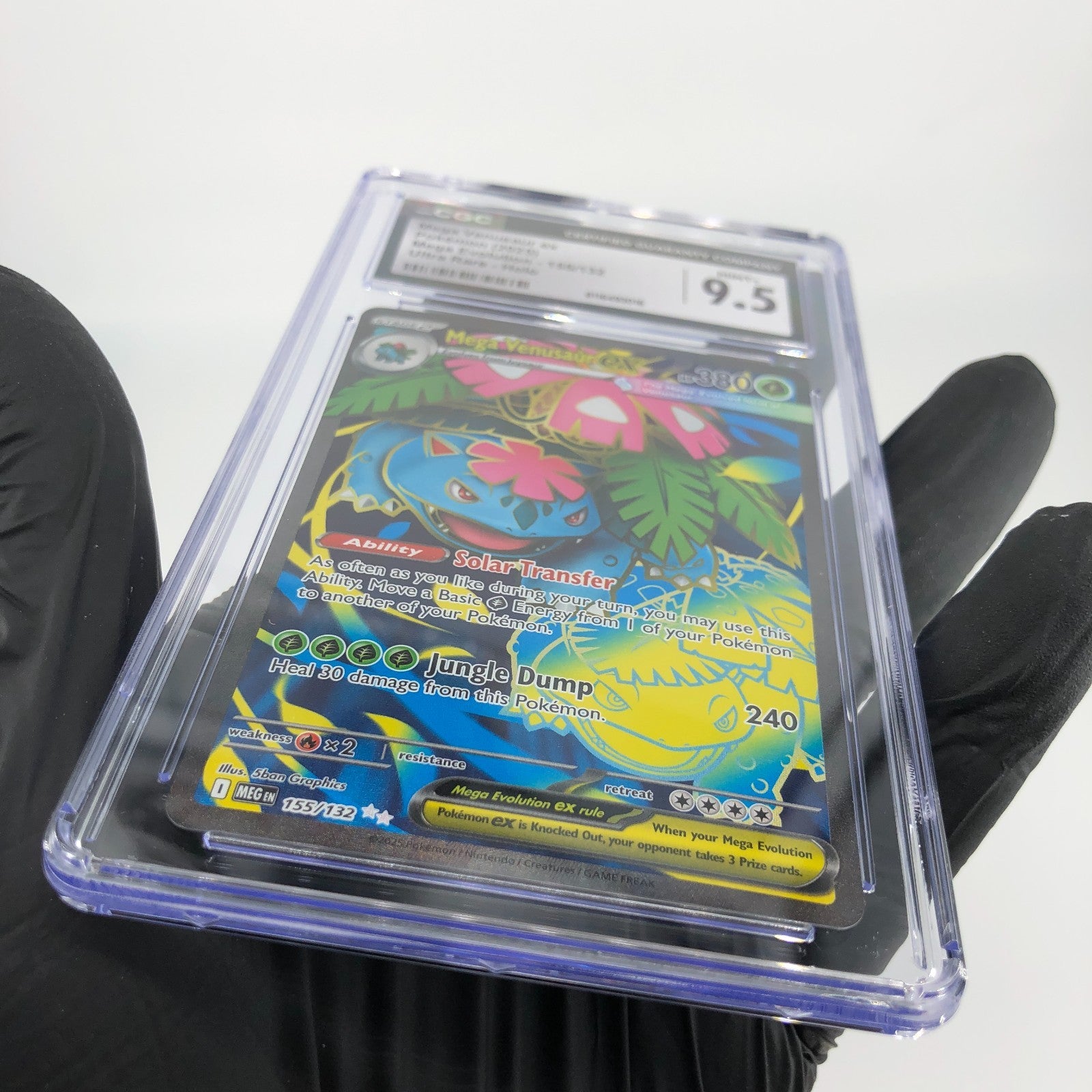 CGC 9.5 Pokemon Card Venusaur Ex 155/132 Mega Evolution English Karte [9.5]
