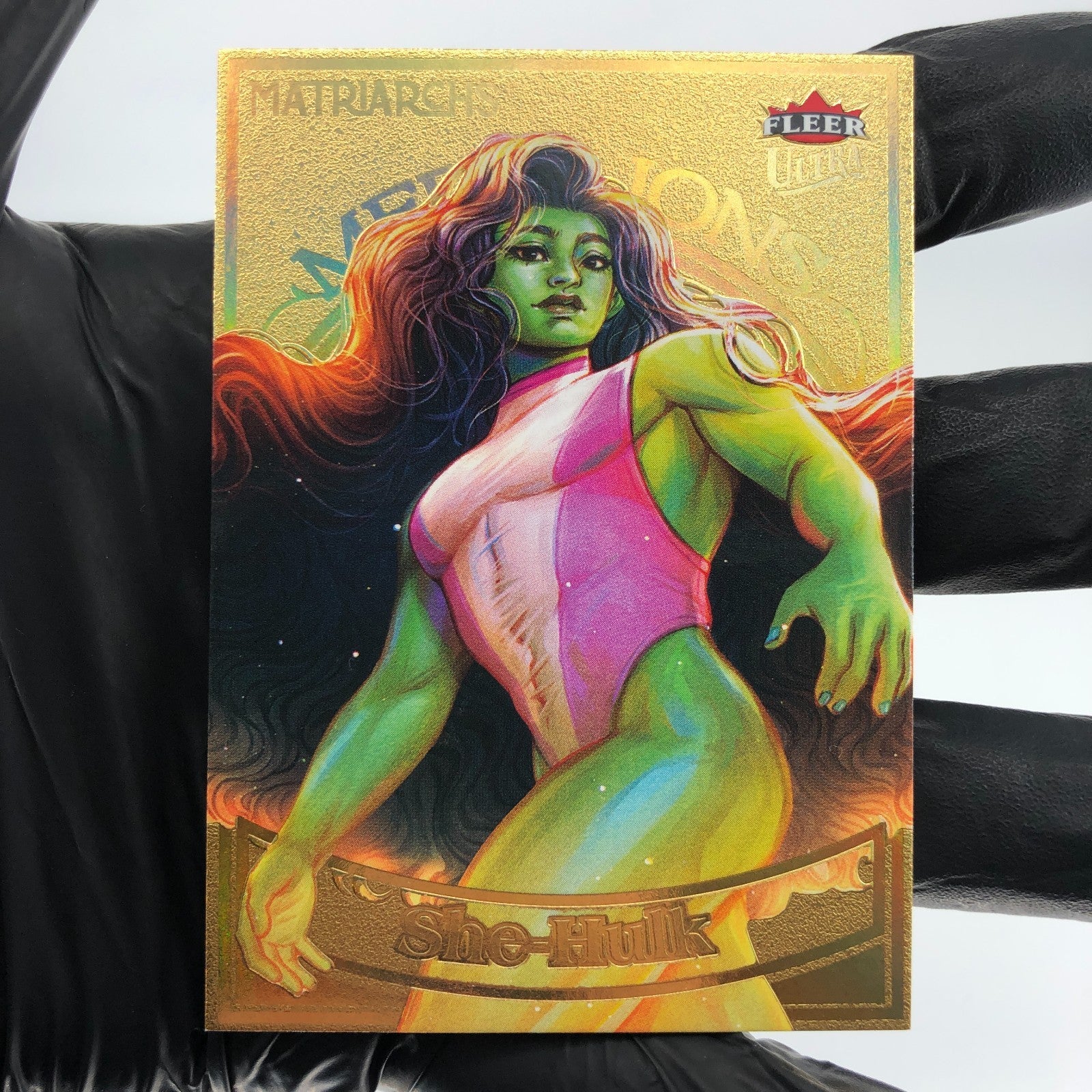 Marvel Card She Hulk M-5 Gold /200 Matriarchs 2024 Fleer Upper Deck [NM]