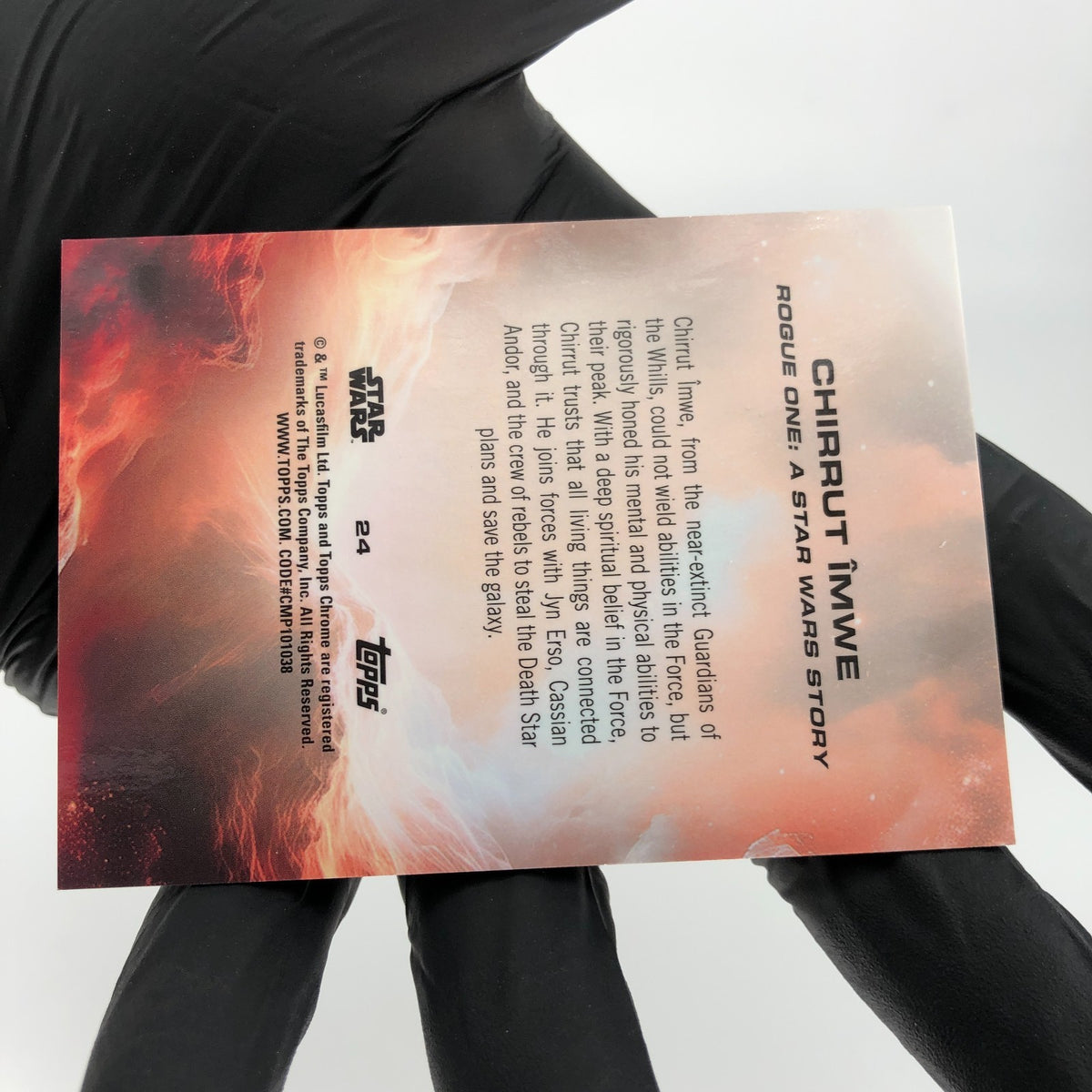 2025 Topps Chrome Star Wars Chirrut Imwe  24 /50 Holo [NM]