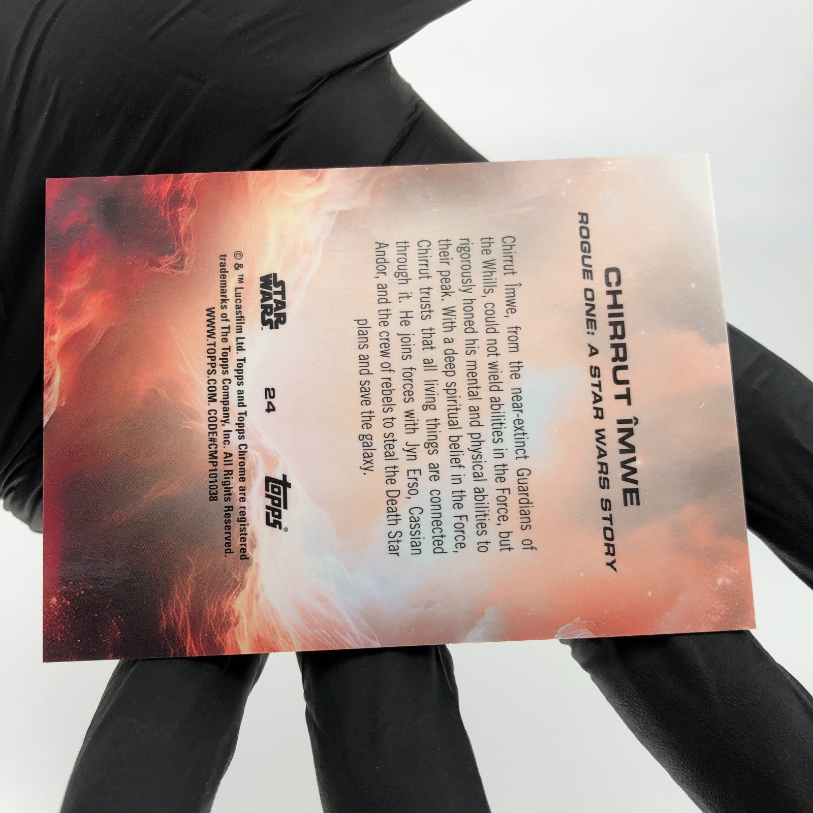 2025 Topps Chrome Star Wars Chirrut Imwe  24 /50 Holo [NM]