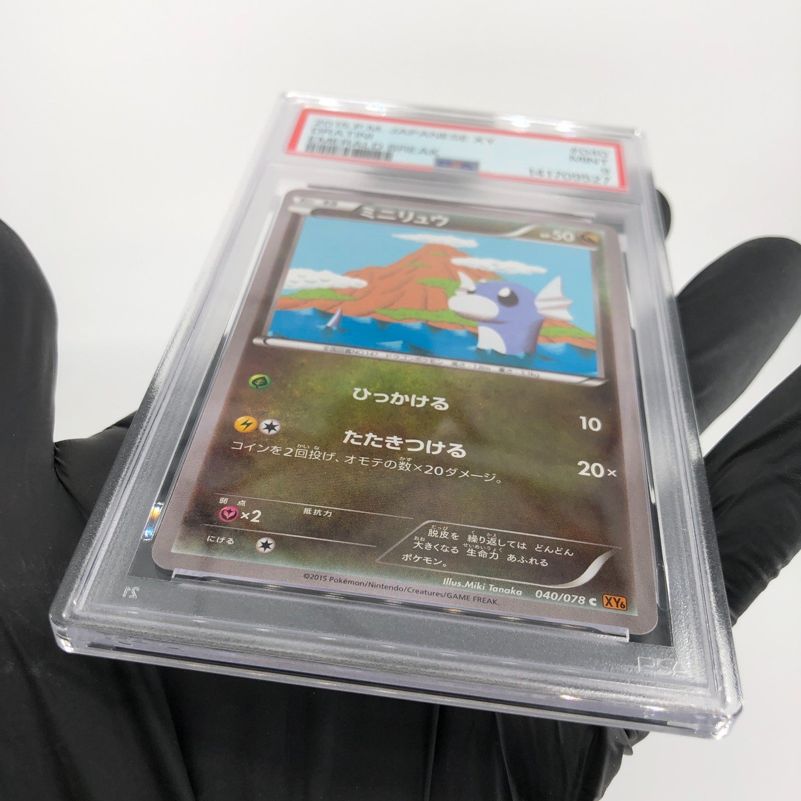 PSA 9 Pokemon Card Dratini 040/078 C XY6 Japanese 2015 Karte [9]