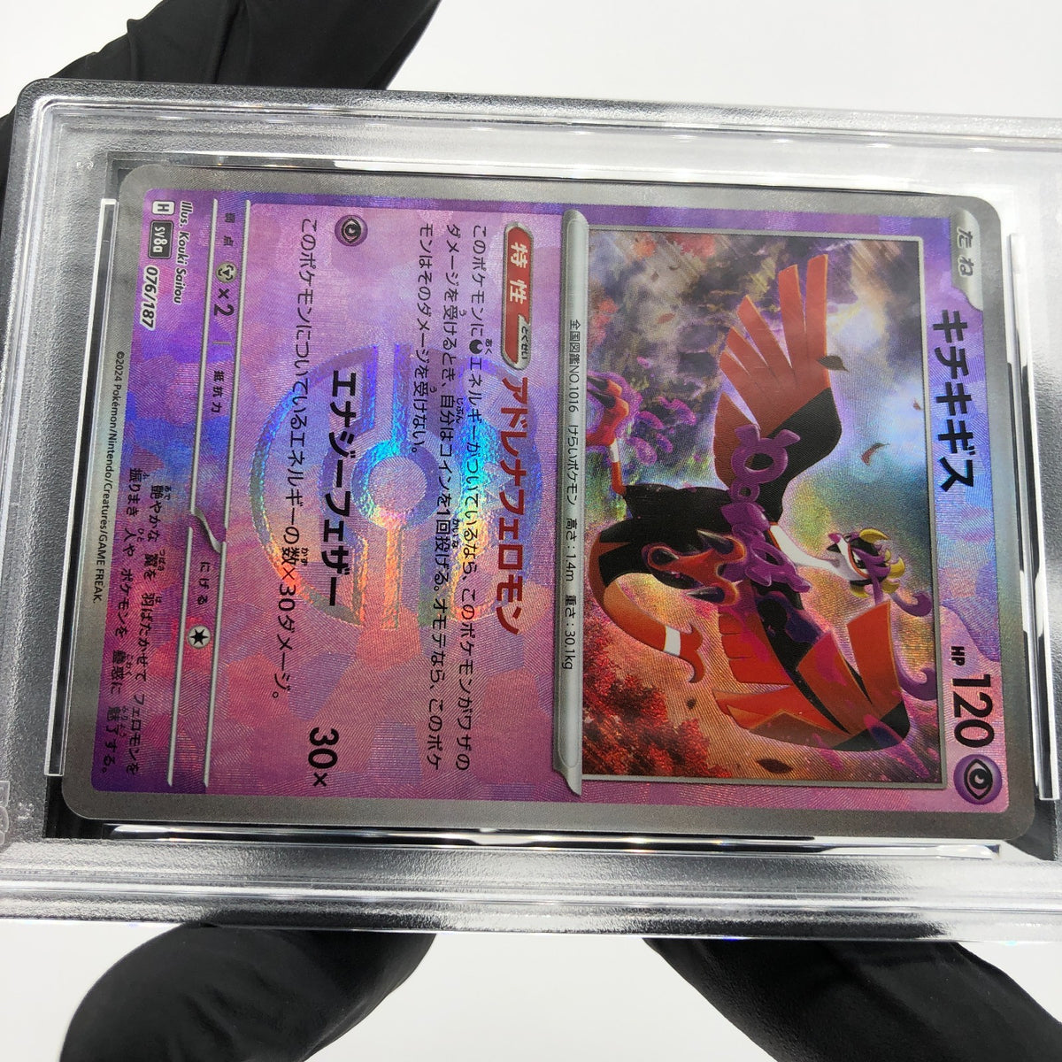 PSA 10 Pokemon Card Fezandipiti 076/187 H SV8a Masterball Japanese Karte [10]