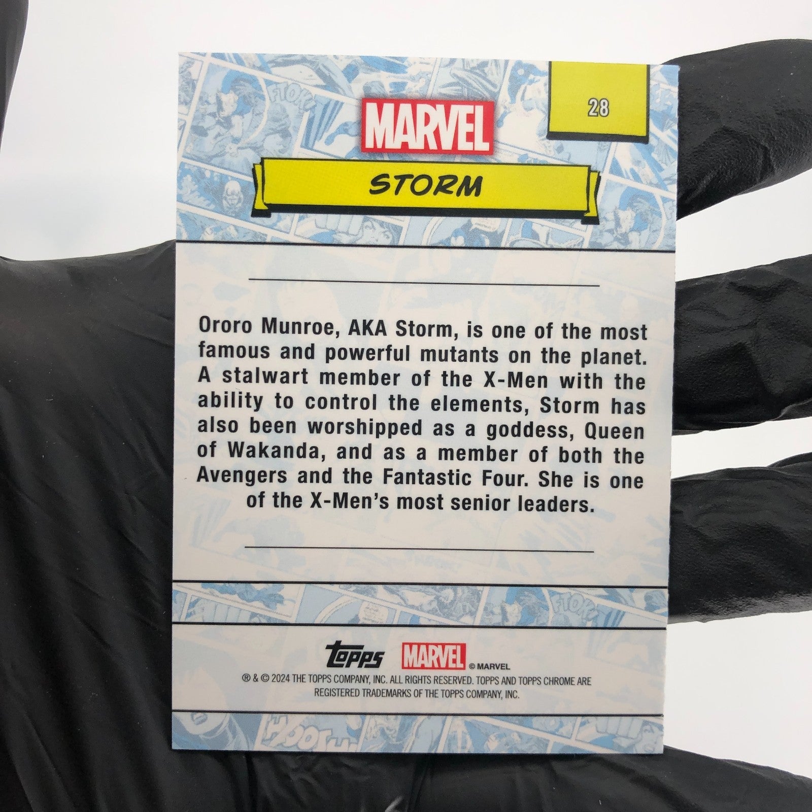Marvel Card Storm 28 Gold /50 Refractor Topps Sapphire 2025 [NM]