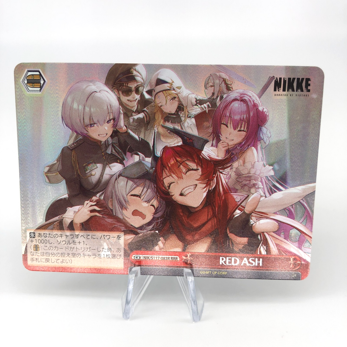 Weiss Schwarz Card Red Ash S117-083R RRR Holo Nikke Japanese [Mint]