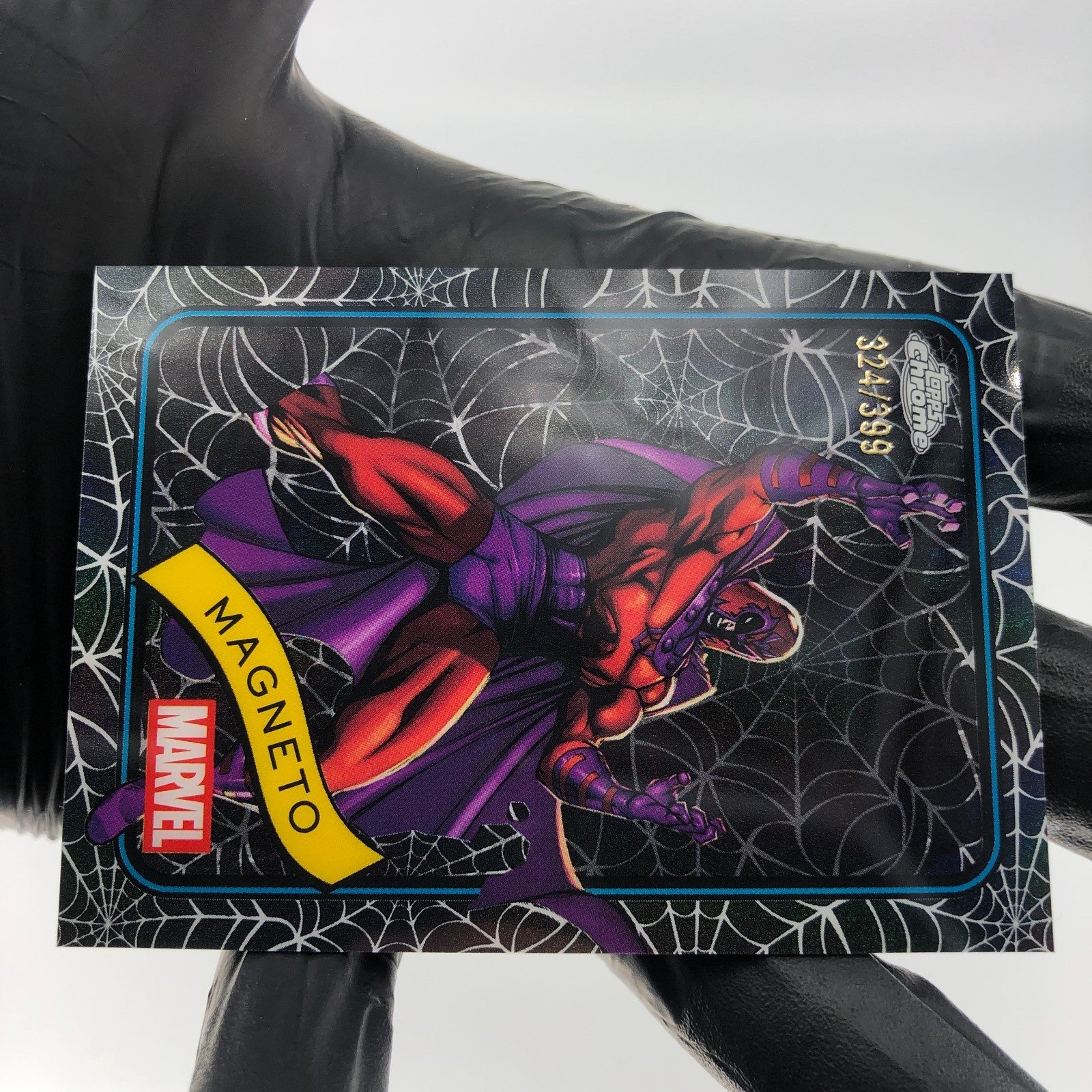 Marvel Card Magneto 169 Black Web /399 Topps Chrome 2025 [NM]