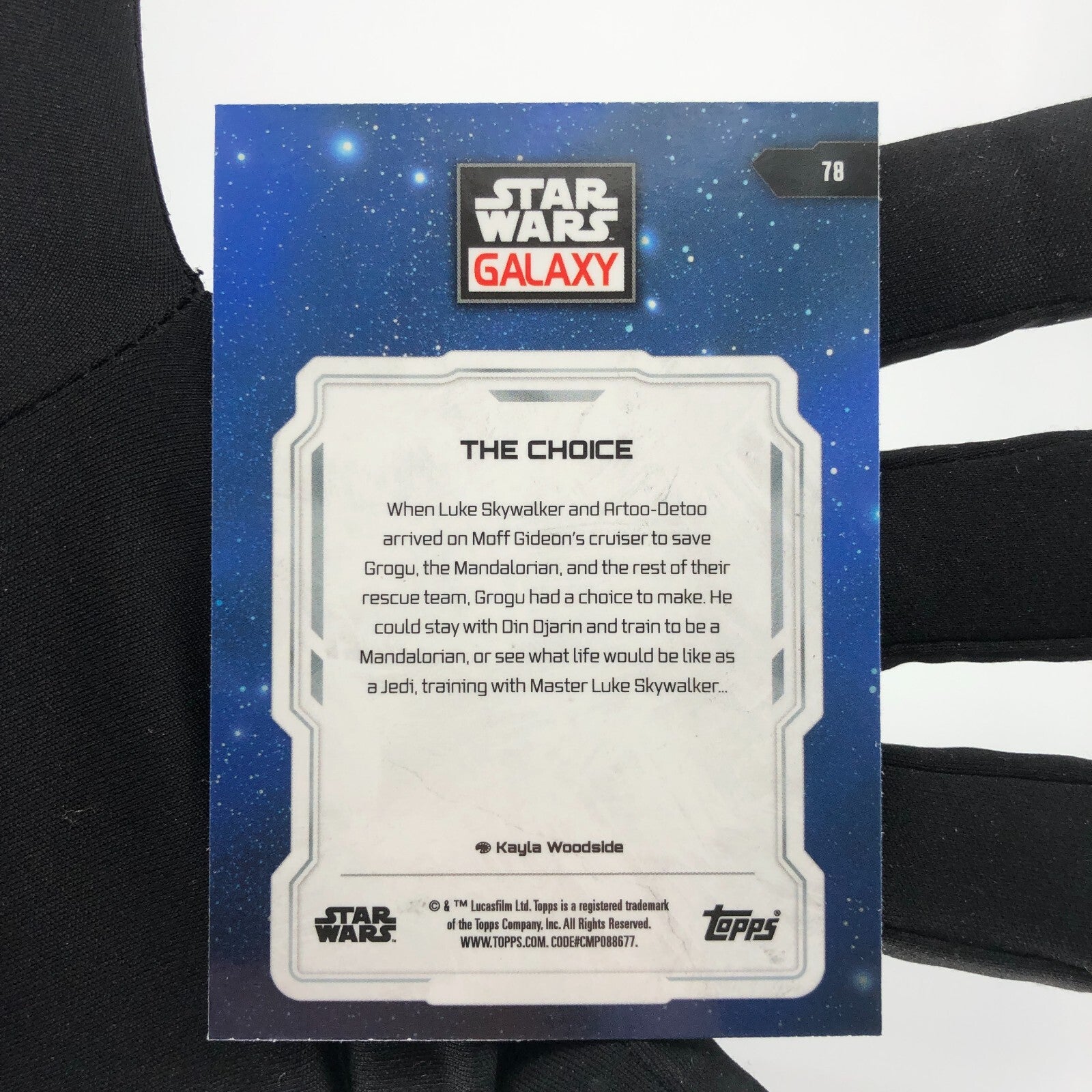 Star Wars Galaxy 2024 The Choice 78 Luke Grogu Mando Topps Chrome [Rank A]