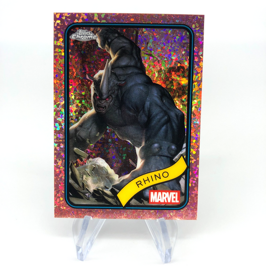 Marvel Card Rhino 39 Rose Gold /40 Mini Diamond Topps Chrome 2025 [NM]