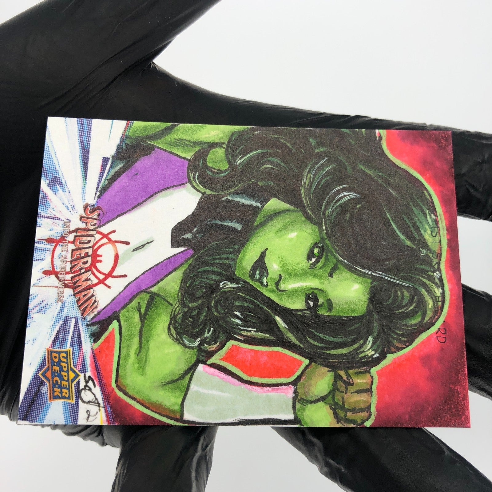 Marvel Card She-Hulk Sketch 1/1 Tony Scott 2021 Fleer Upper Deck [NM]