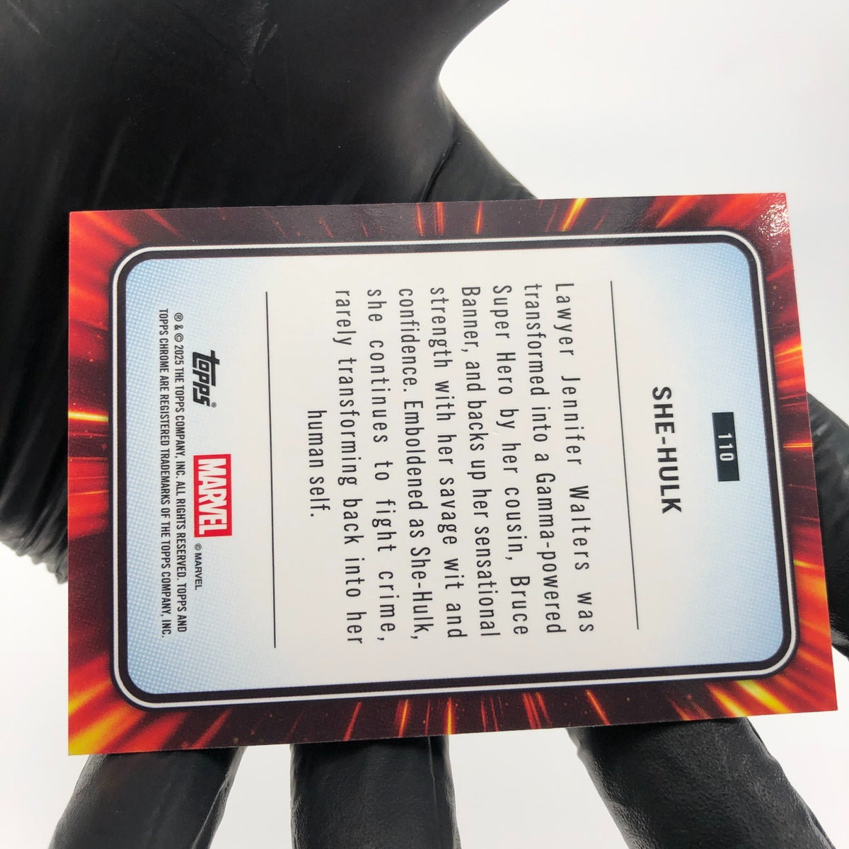 Marvel Card She-Hulk 110 Black Web /399 Topps Chrome 2025 [NM]