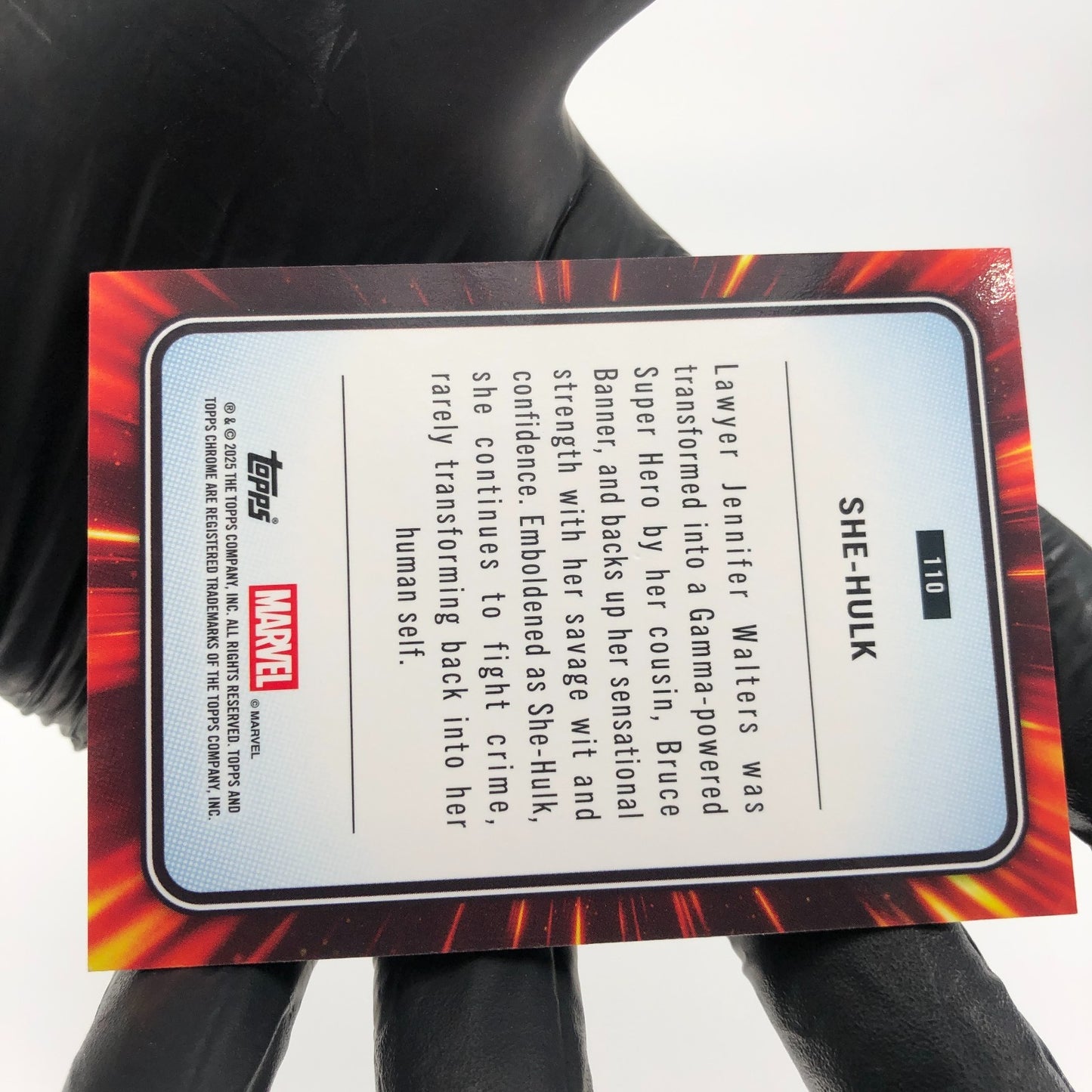 Marvel Card She-Hulk 110 Black Web /399 Topps Chrome 2025 [NM]