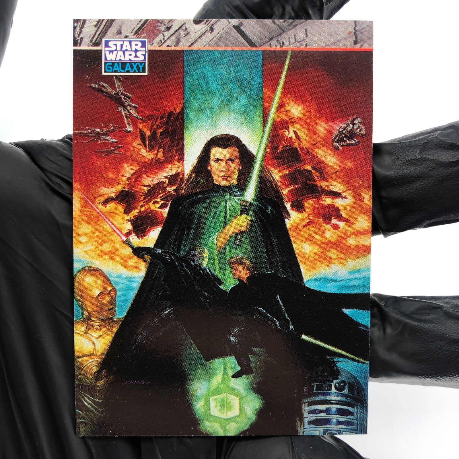 Star Wars Galaxy Card Leia 165 Comic Art of Topps 1994 [NM]
