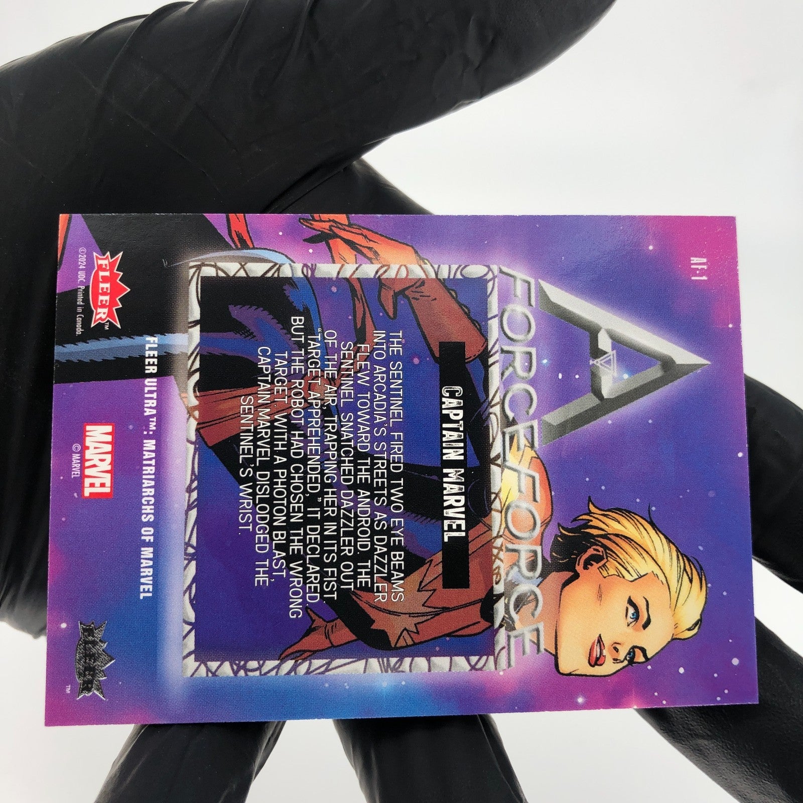 Marvel Card Captain Marvel AF-1 Force Matriarchs 2024 Fleer Upper Deck [NM]