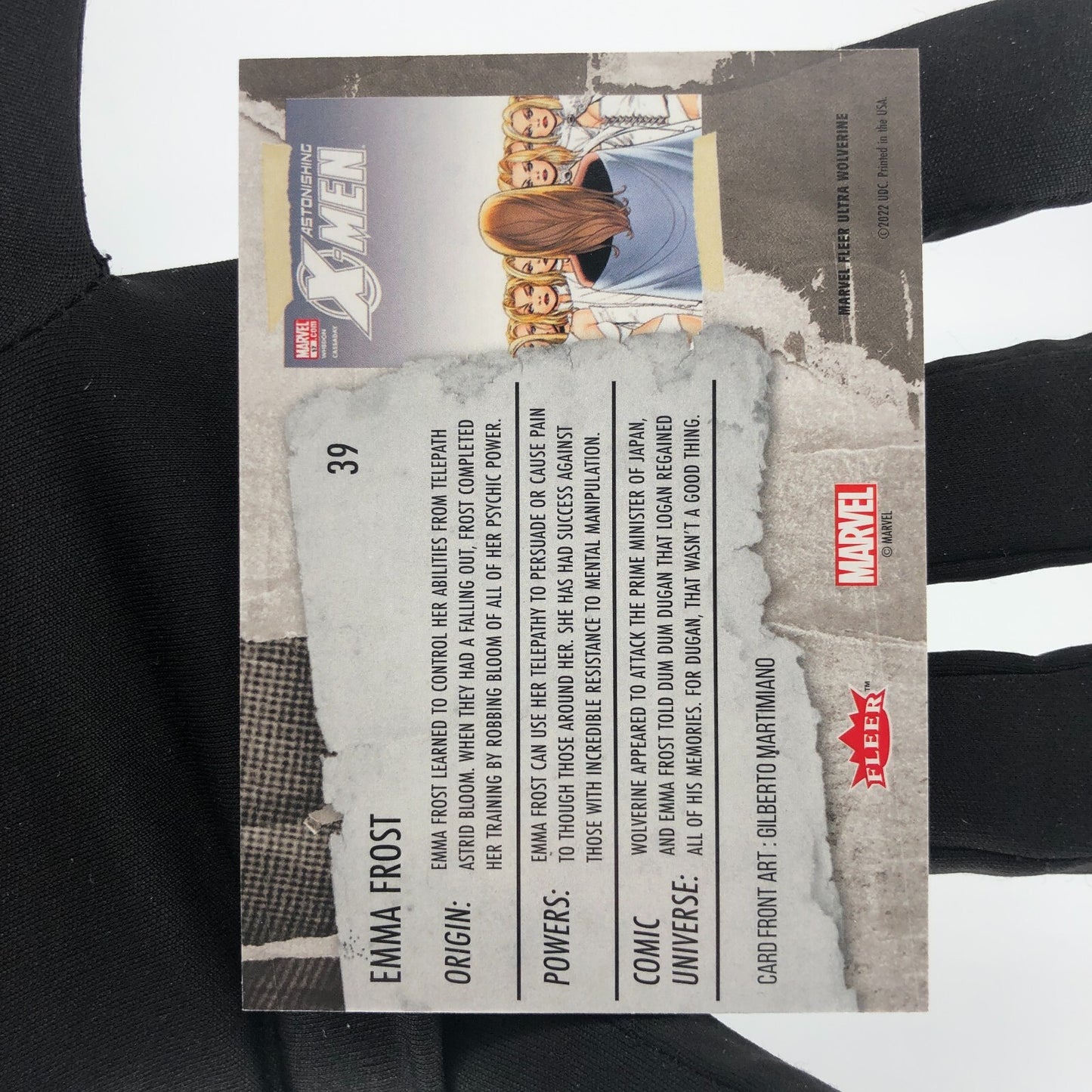 Marvel Card Emma Frost 39 Base Upper Wolverine Ultra [A]