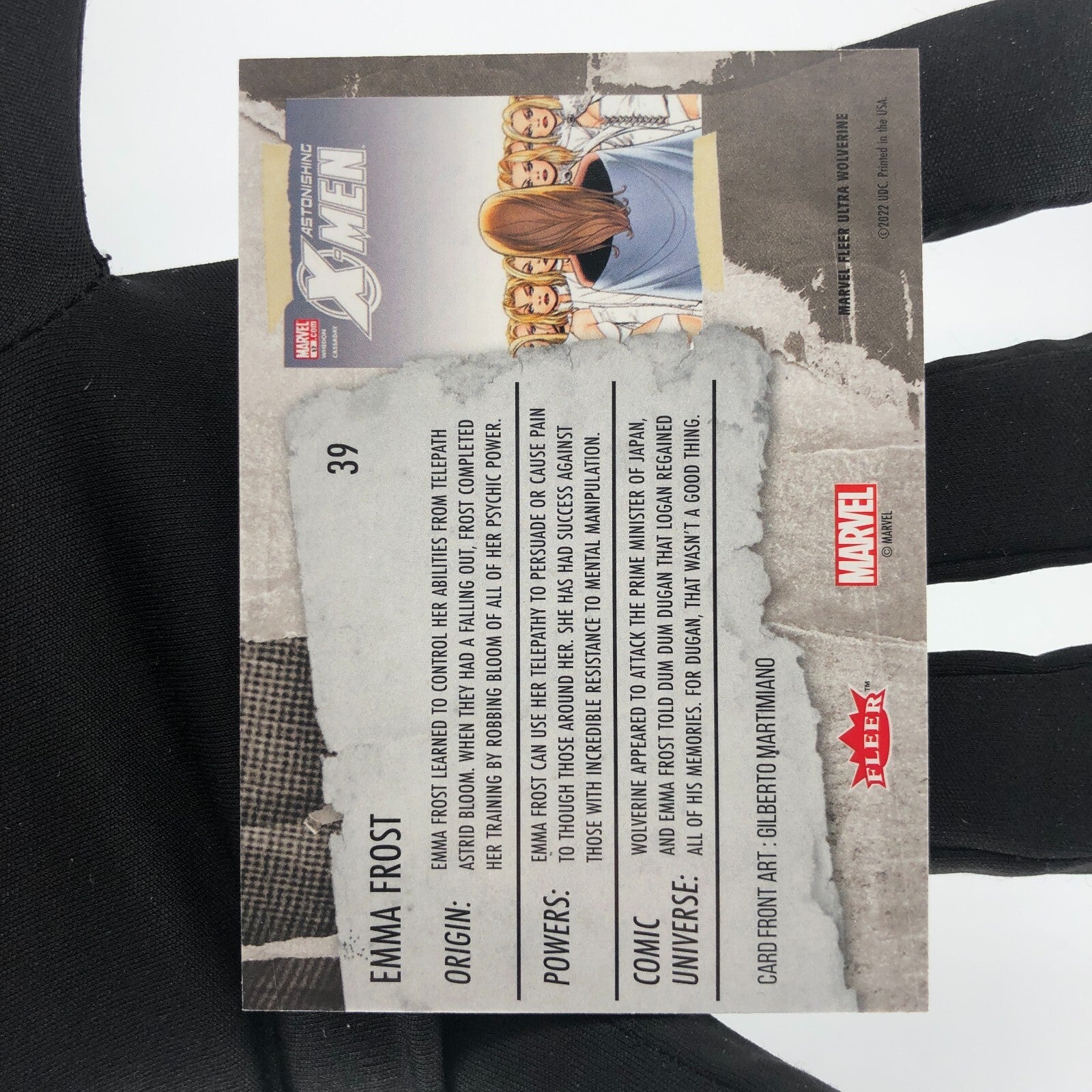 Marvel Card Emma Frost 39 Base Upper Wolverine Ultra [A]