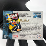 Marvel Card Quasar Blue Traxx 72-V Variant  Fleer Upper Deck Masterpieces [NM]
