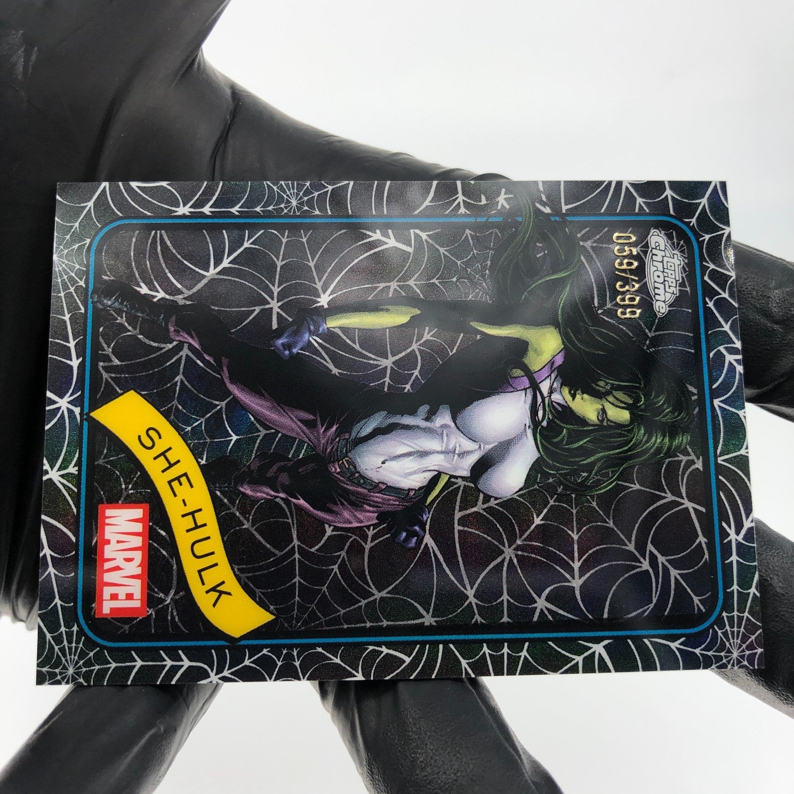 Marvel Card She-Hulk 110 Black Web /399 Topps Chrome 2025 [NM]