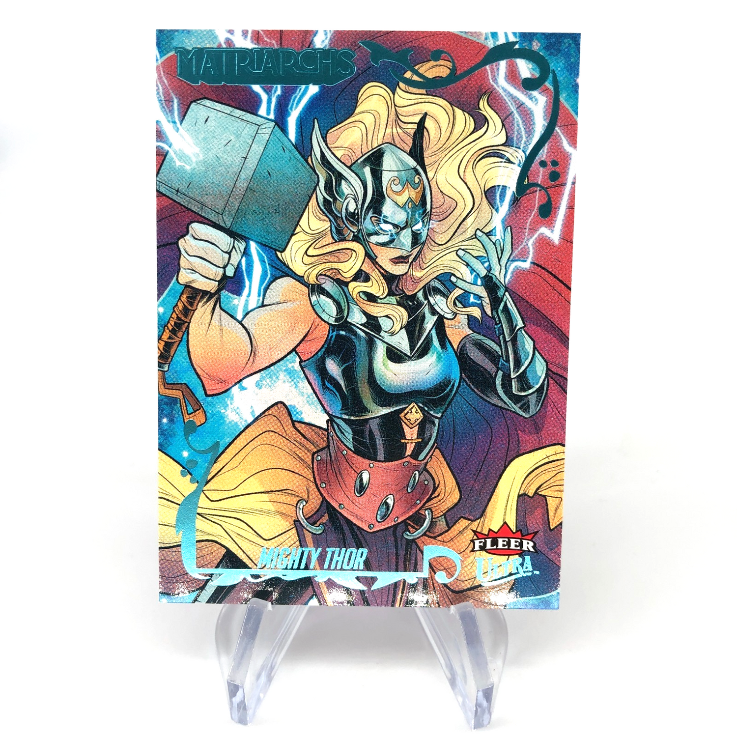 Marvel Card Mighty Thor 47 Light Blue /129 Matriarchs 2024 Fleer Upper Deck [NM]