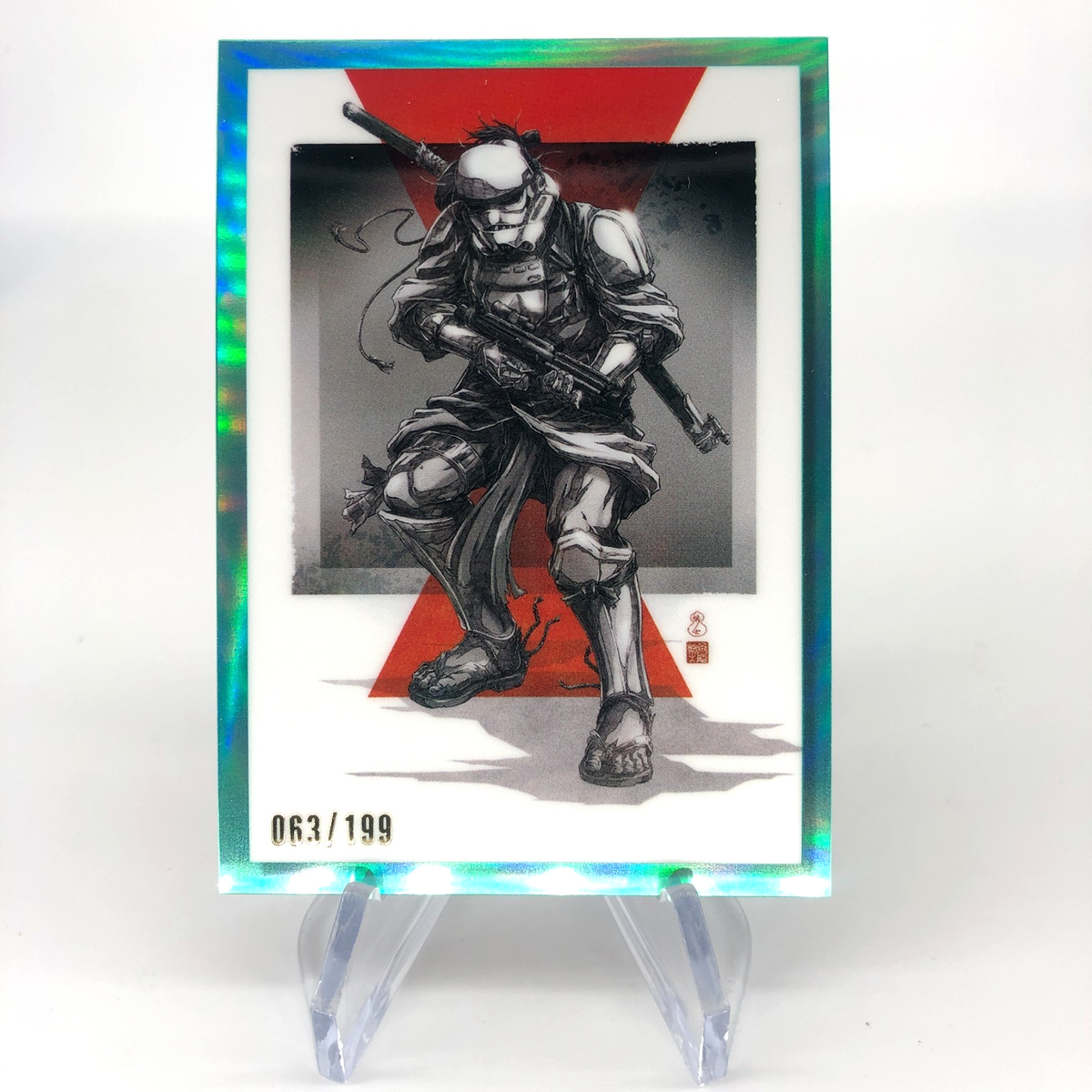 Star Wars Galaxy 2023 Reimagined Art GV-14 Aqua  /199 Insert Topps Chrome [NM]