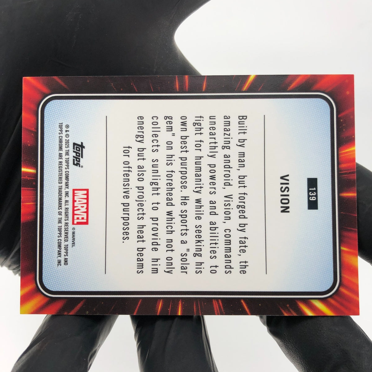 Marvel Card Vision 139 Torch Refractor /39 Holo Topps Chrome 2025 [NM]