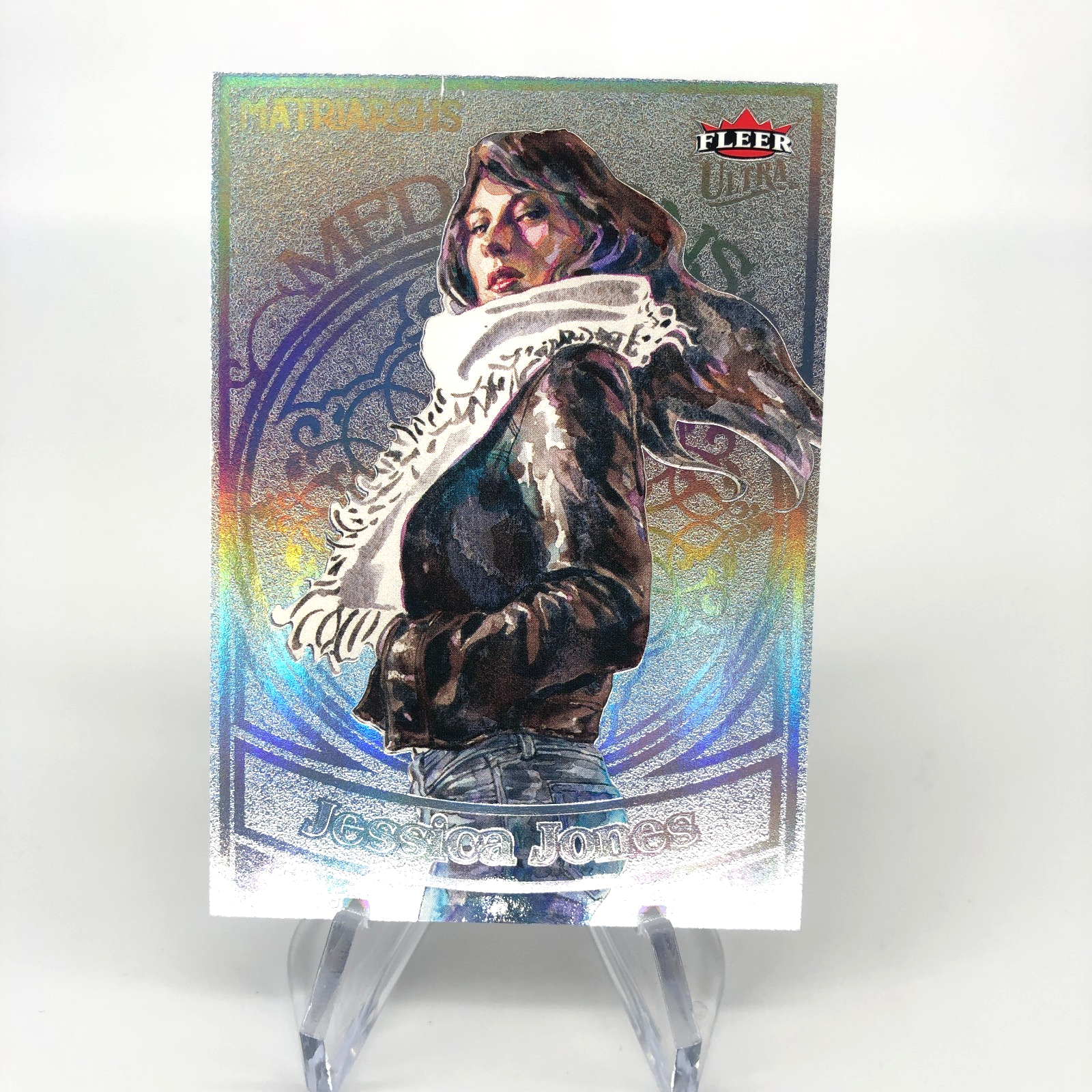 Marvel Card Jessica Jones M-7 Platinum /100 Matriarchs 2024 Fleer [NM]