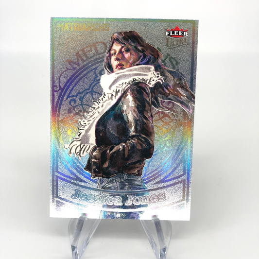 Marvel Card Jessica Jones M-7 Platinum /100 Matriarchs 2024 Fleer [NM]