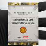 Marvel Card Iron Man IM-7 Gold Topps Chrome 2025 [NM]
