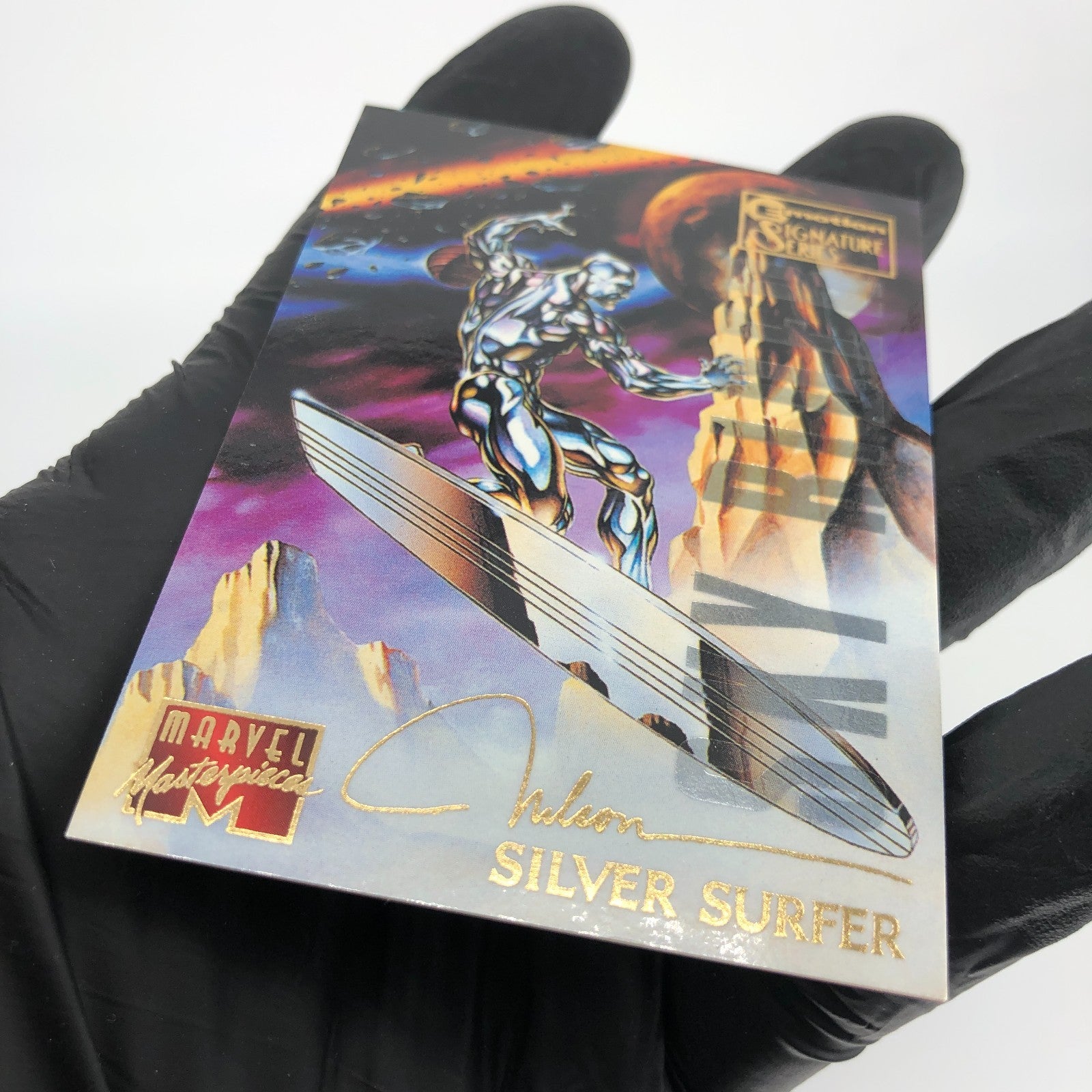 Marvel Card Silver Surfer 89 Signature Series 1995 Masterpieces Fleer [NM]