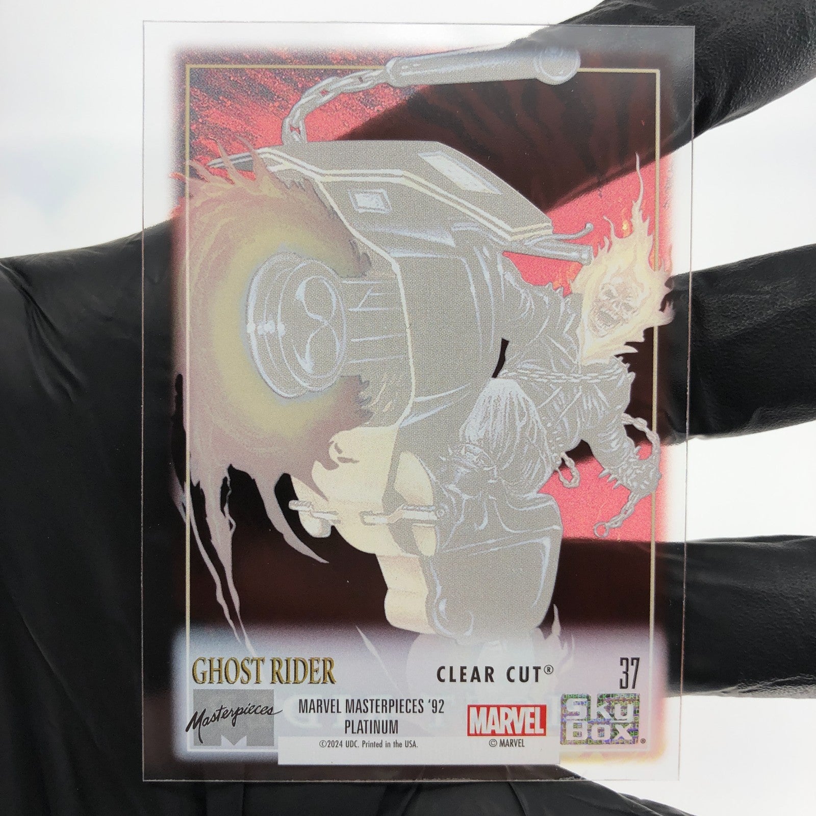 Marvel Card Ghost Rider 37 Clear Cut  Fleer Upper Deck Masterpieces [NM]