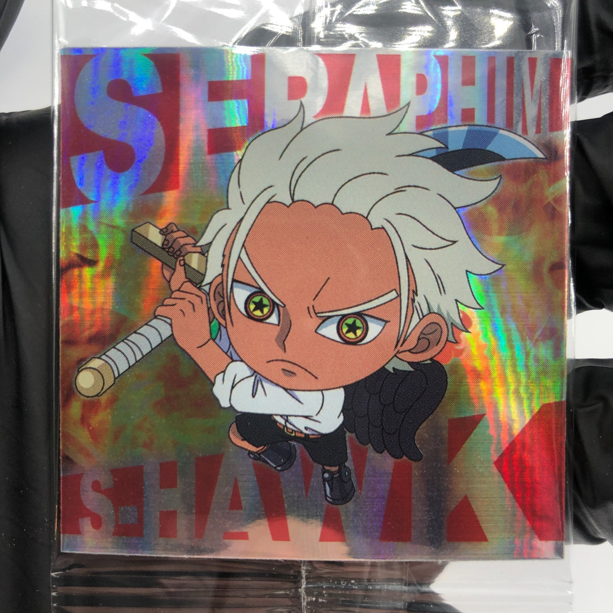 One Piece S-Hawk Seraphim SW9-11 GR Holo Wafer  Japanese [Sealed]