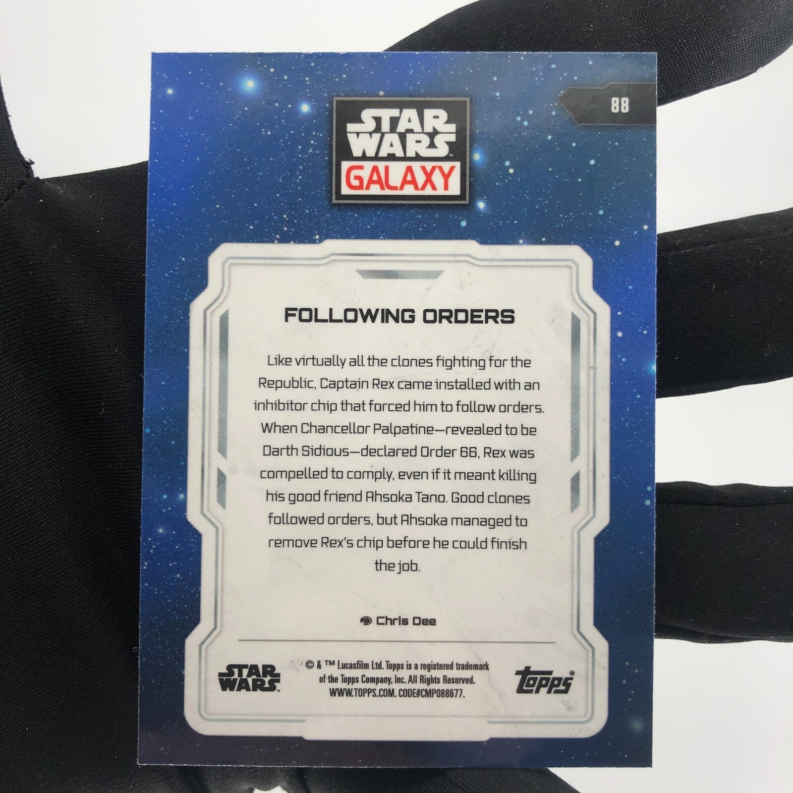 Star Wars Galaxy 2024 Following Orders 88 Base Topps Chrome [Rank A]