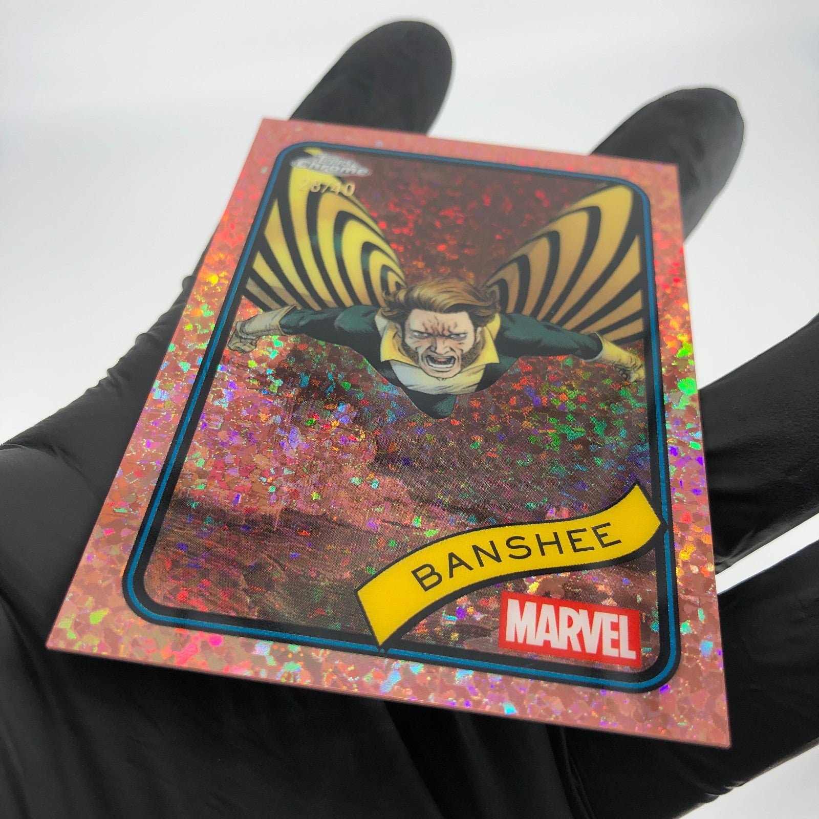 Marvel Card Banshee 38 Rose Gold /40 Mini Diamond Topps Chrome 2025 [NM]