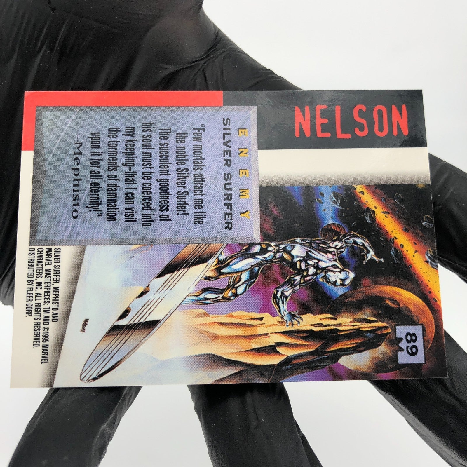 Marvel Card Silver Surfer 89 Signature Series 1995 Masterpieces Fleer [NM]