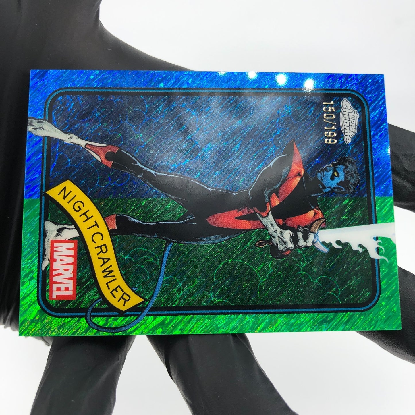 Marvel Card Nightcrawler 178 Blue Green Shimmer /199 Topps Chrome 2025 [NM]