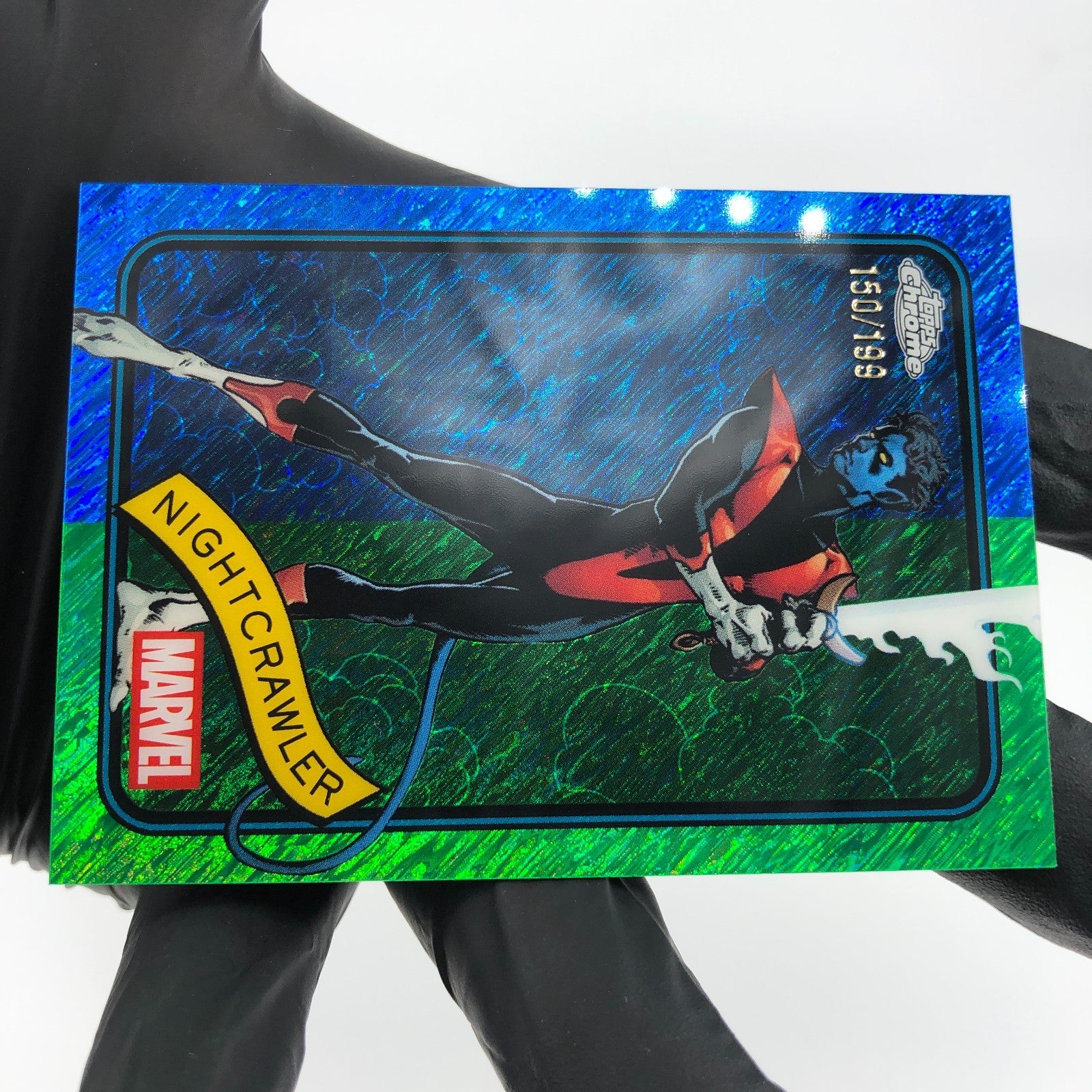Marvel Card Nightcrawler 178 Blue Green Shimmer /199 Topps Chrome 2025 [NM]