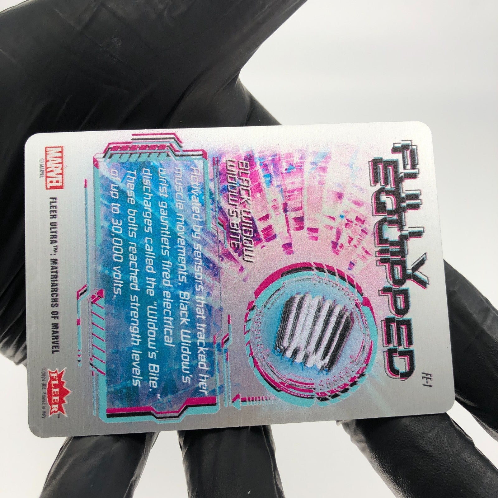 Marvel Card Black Widow FE-1 Metal Matriarchs 2024 Fleer Upper Deck [NM]