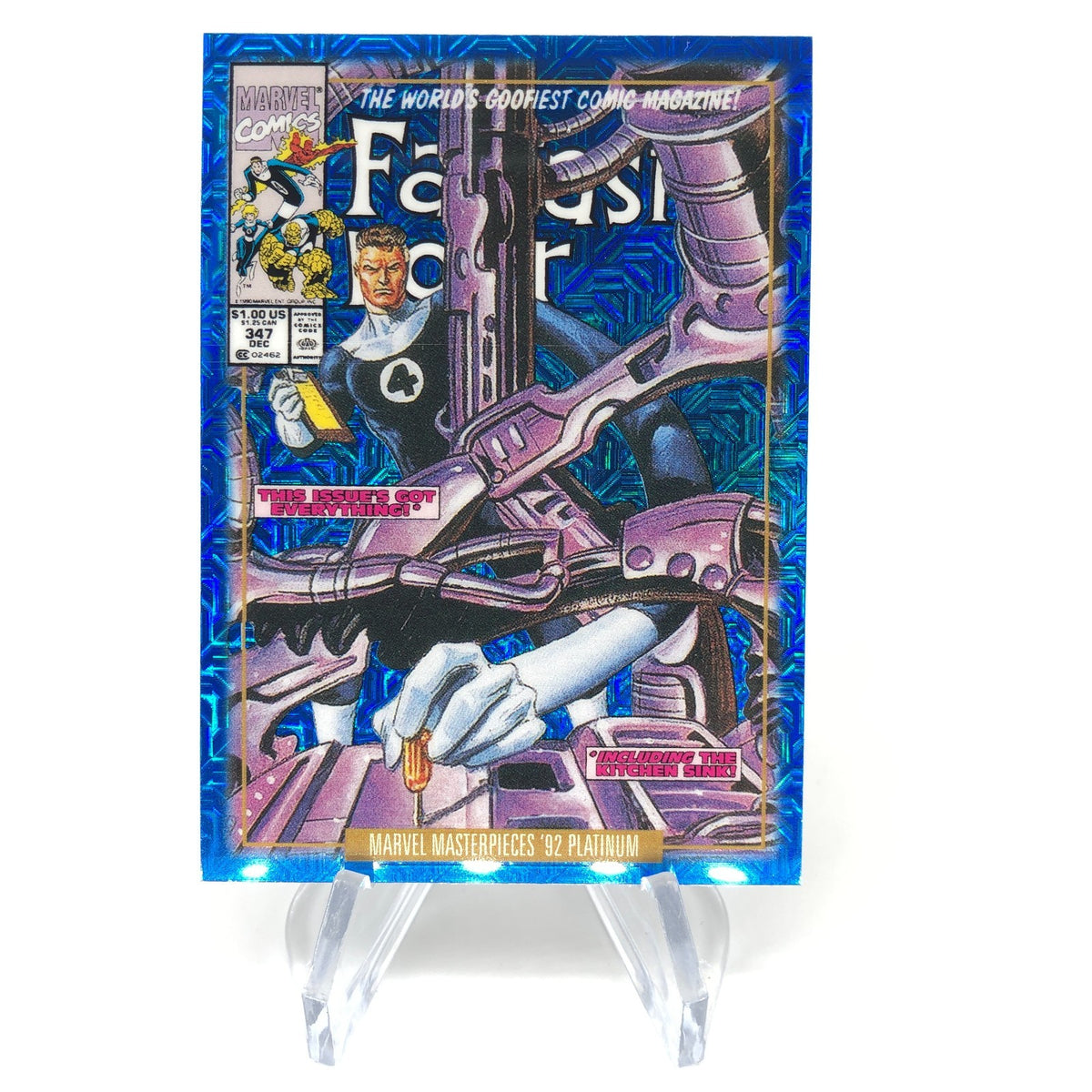 Marvel Card Mr. Fantastic Blue  Traxx 54-V  Fleer Upper Deck Masterpieces [NM]