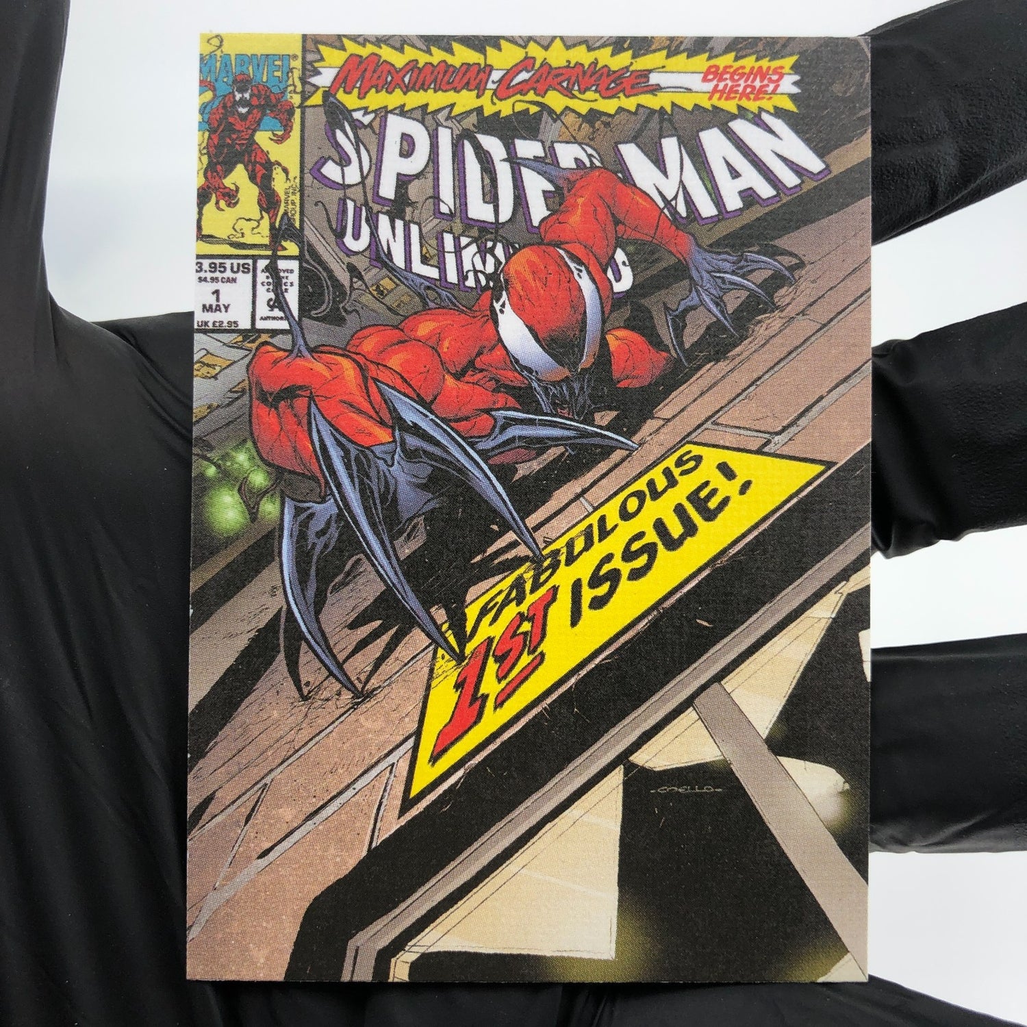 Marvel Card Carnage 21 Comic Covers Fleer Upper Deck Renditions [NM]