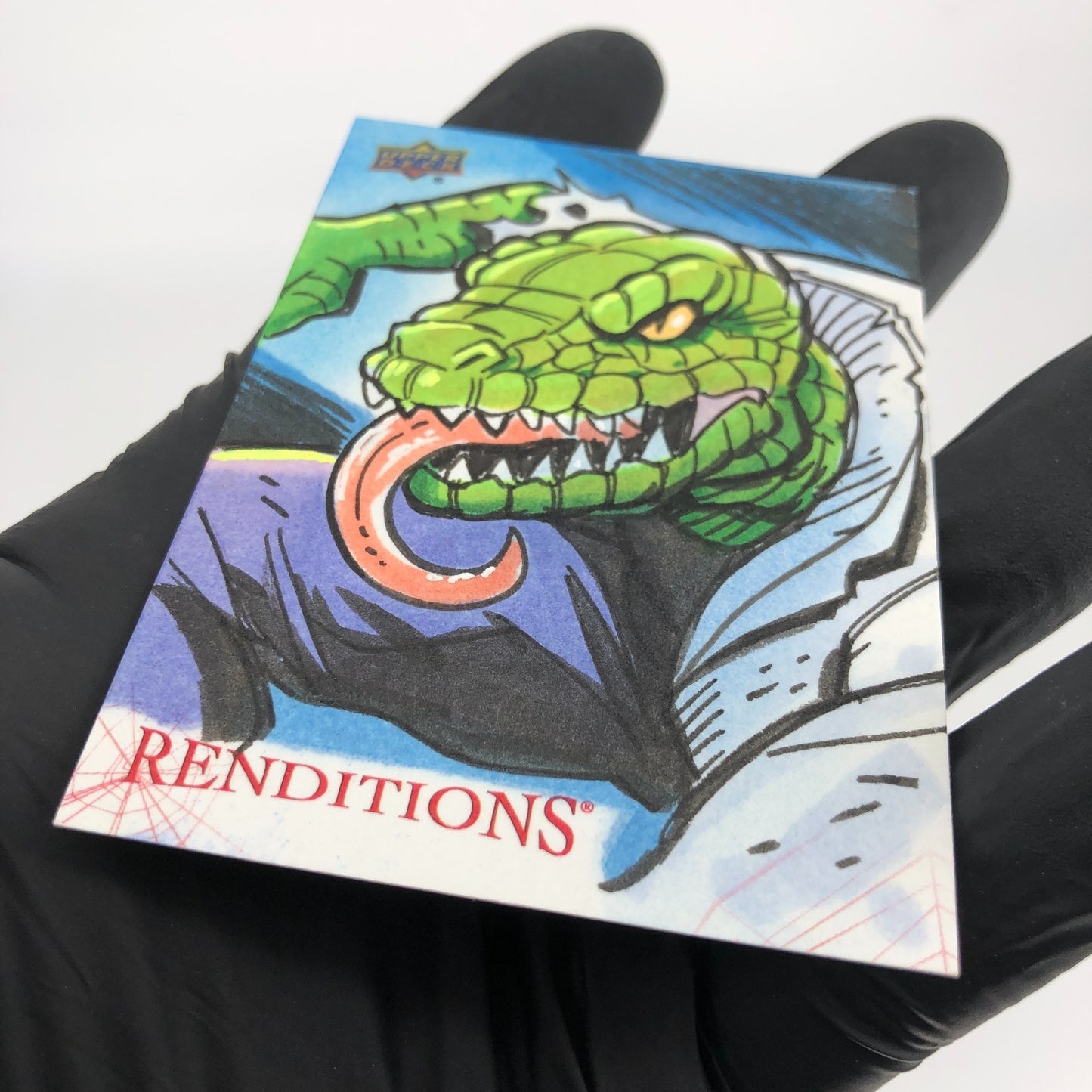 Marvel Card Lizard 1/1 Sketch by Tim Shinn Fleer Upper Deck Renditions [NM]