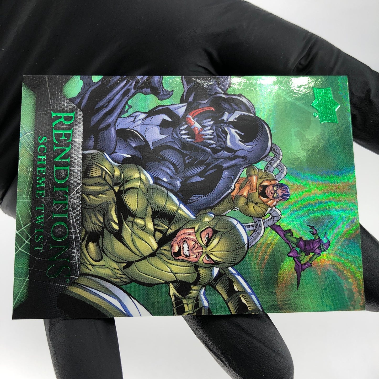 Marvel Card Venom 83 Green  /399 Fleer Upper Deck Renditions [NM]