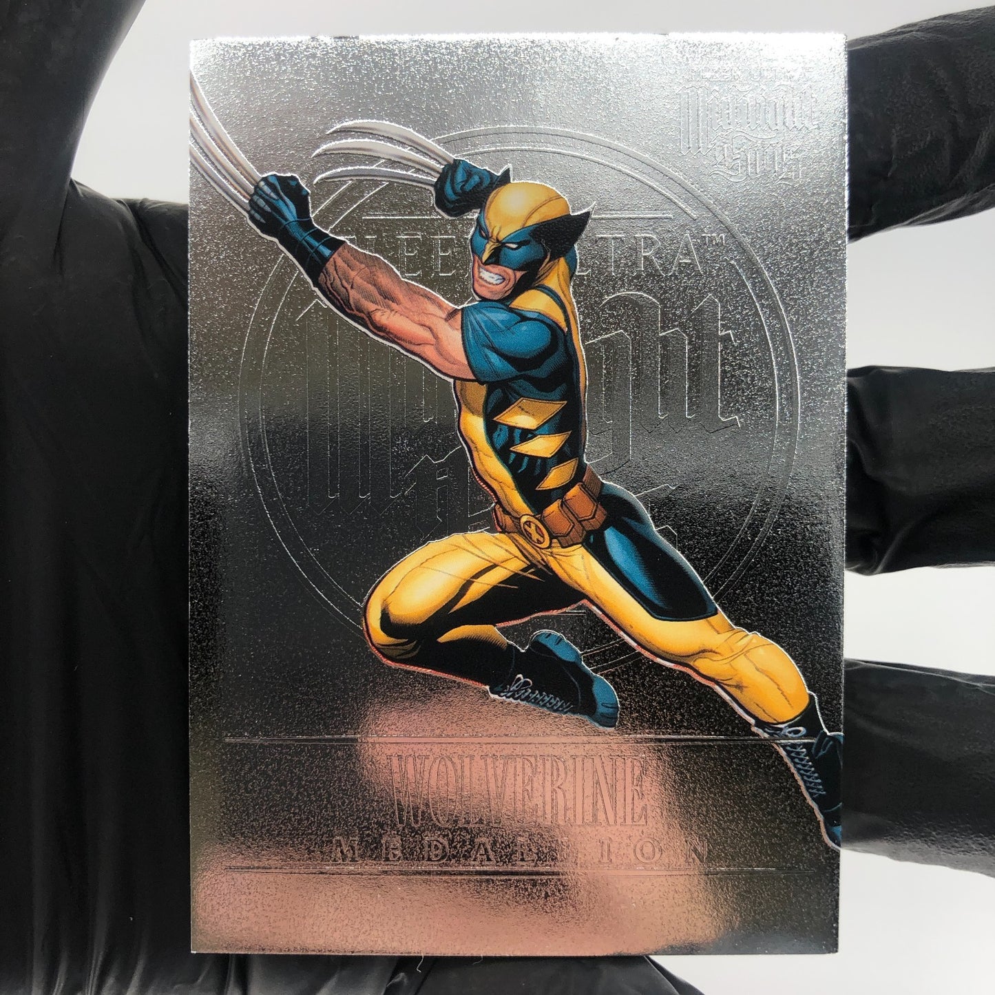 Marvel Card Wolverine M-49 Medallion Fleer Upper Deck Midnight Sons Ultra [Exc.]