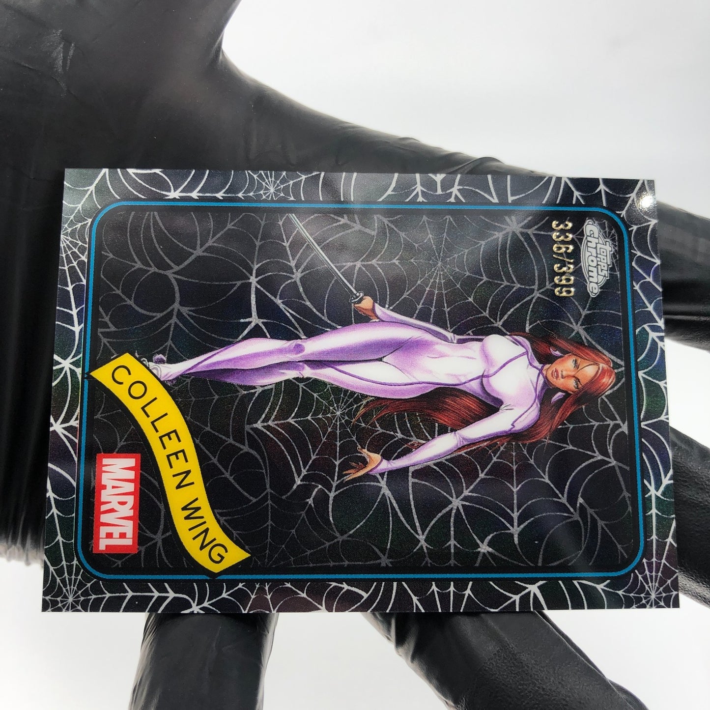 Marvel Card Colleen Wing 47 Black Web /399 Topps Chrome 2025 [NM]