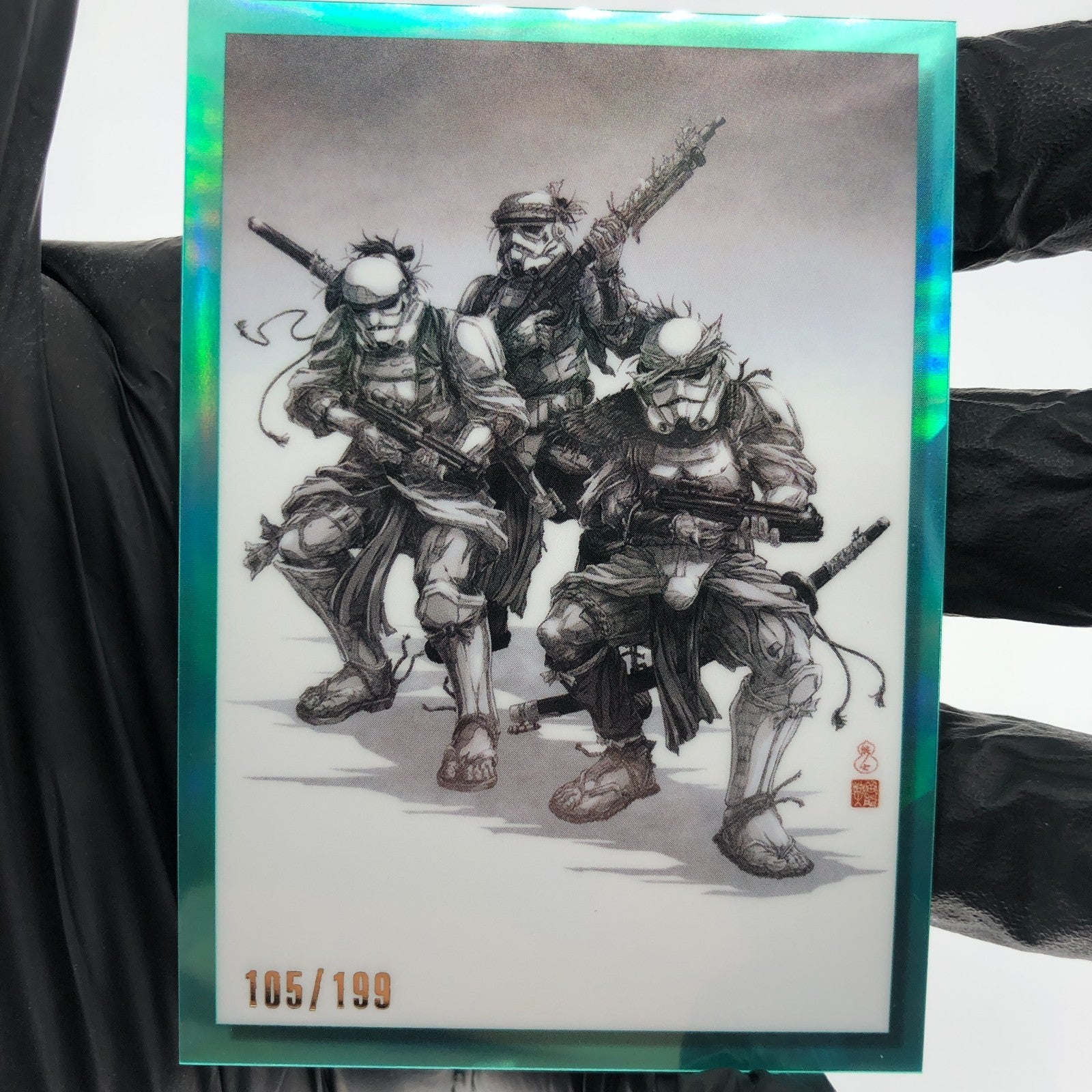 Star Wars Galaxy 2023 Reimagined Art GV-10 Aqua  /199 Insert Topps Chrome [NM]