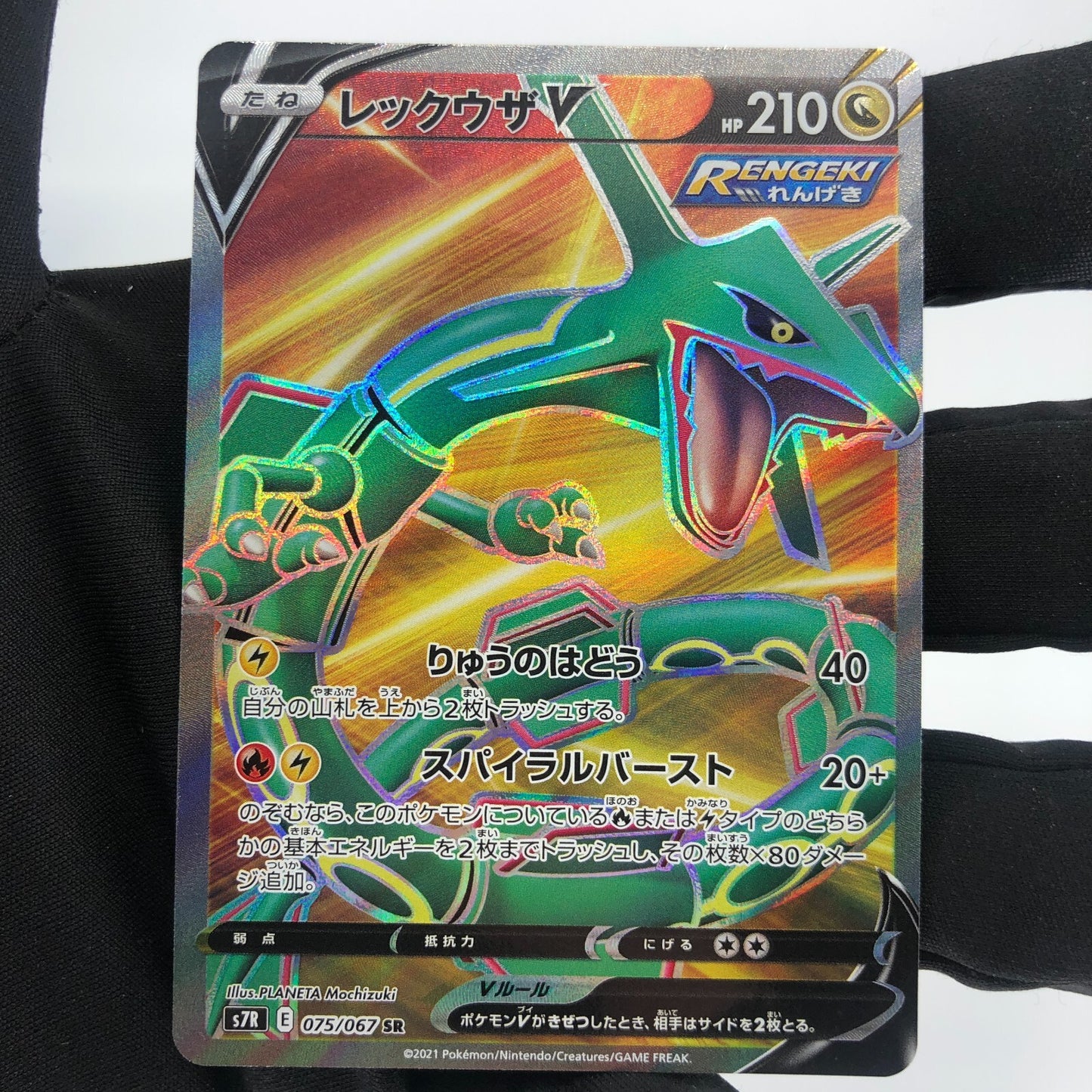 Pokemon Card Rayquaza V 075/067 SR s7R japanese Karte [Mint]