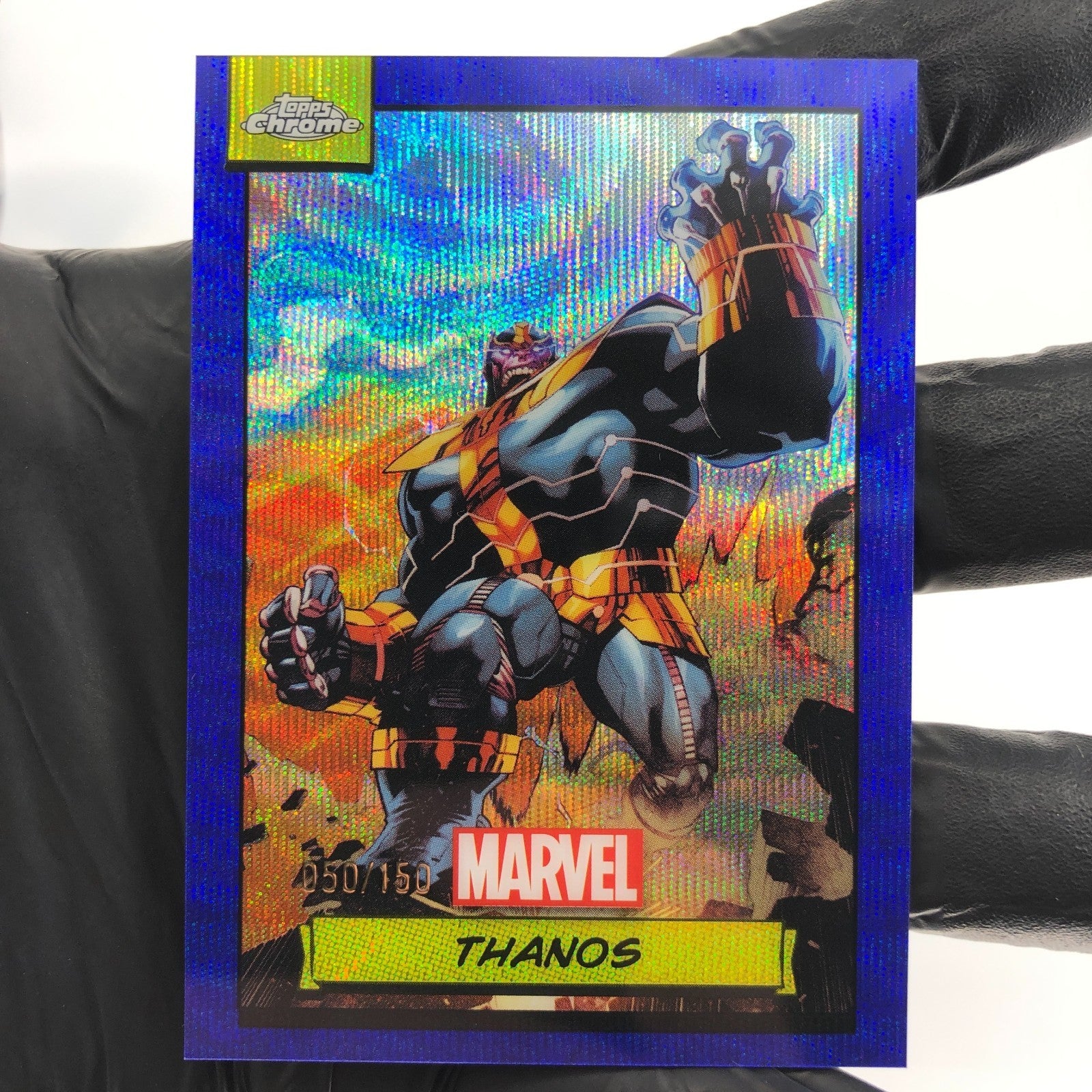 Marvel Card Thanos 72 Wave Refractor /150 Topps Chrome 2024 [NM]