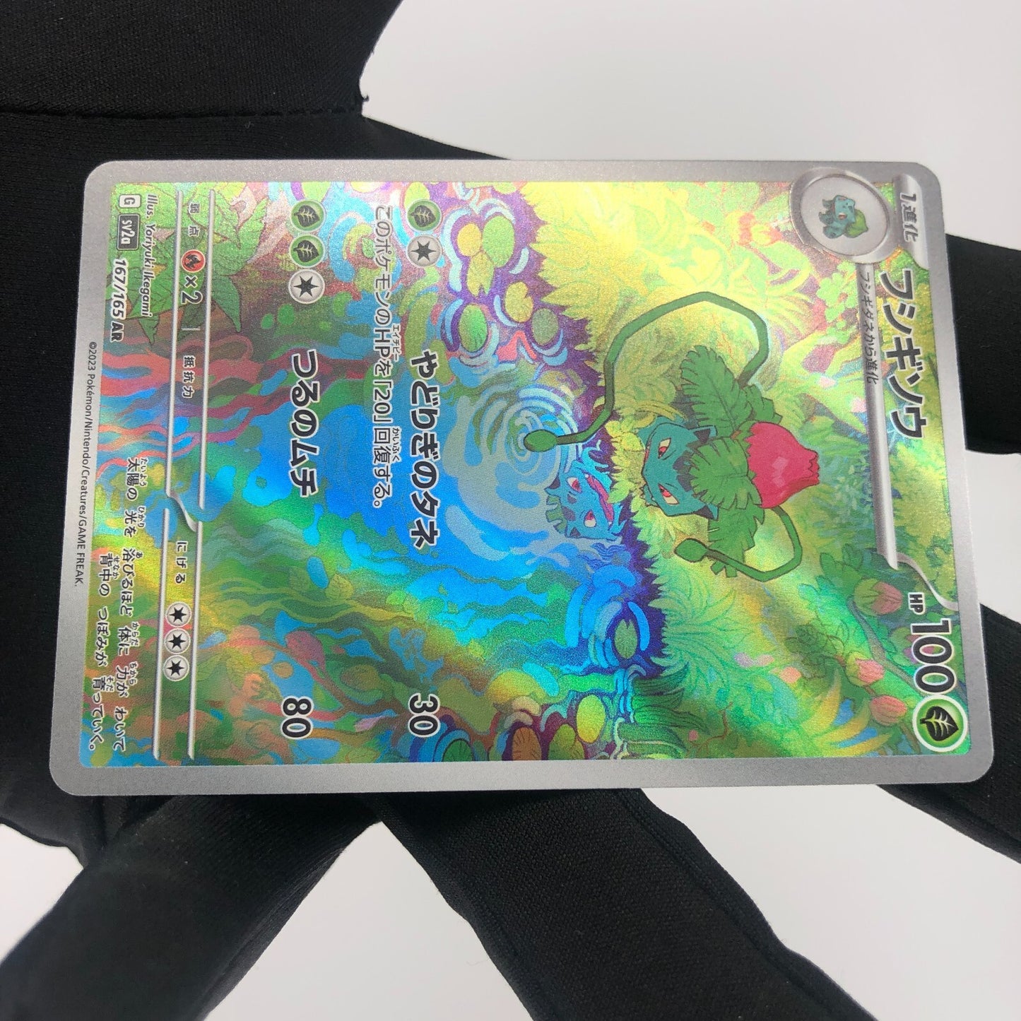 Pokemon Card Ivysaur 167/165 AR sv2a Japanese Karte [Mint]