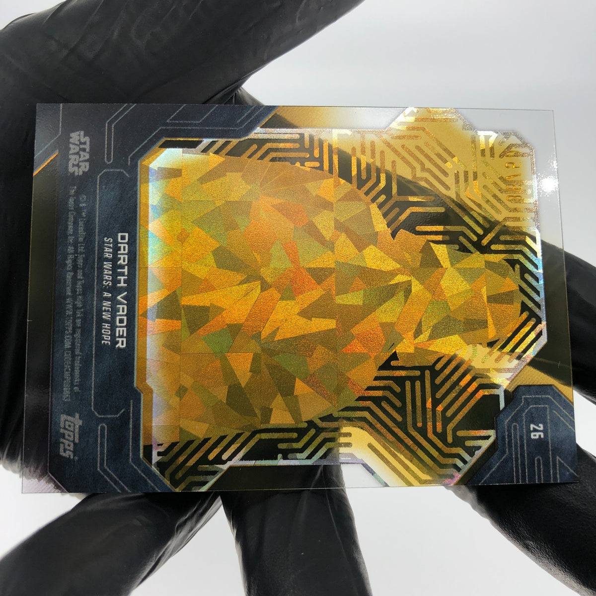 2024 Topps High Tek Star Wars Darth Vader 26 Gold Laser /50 Holo [NM]